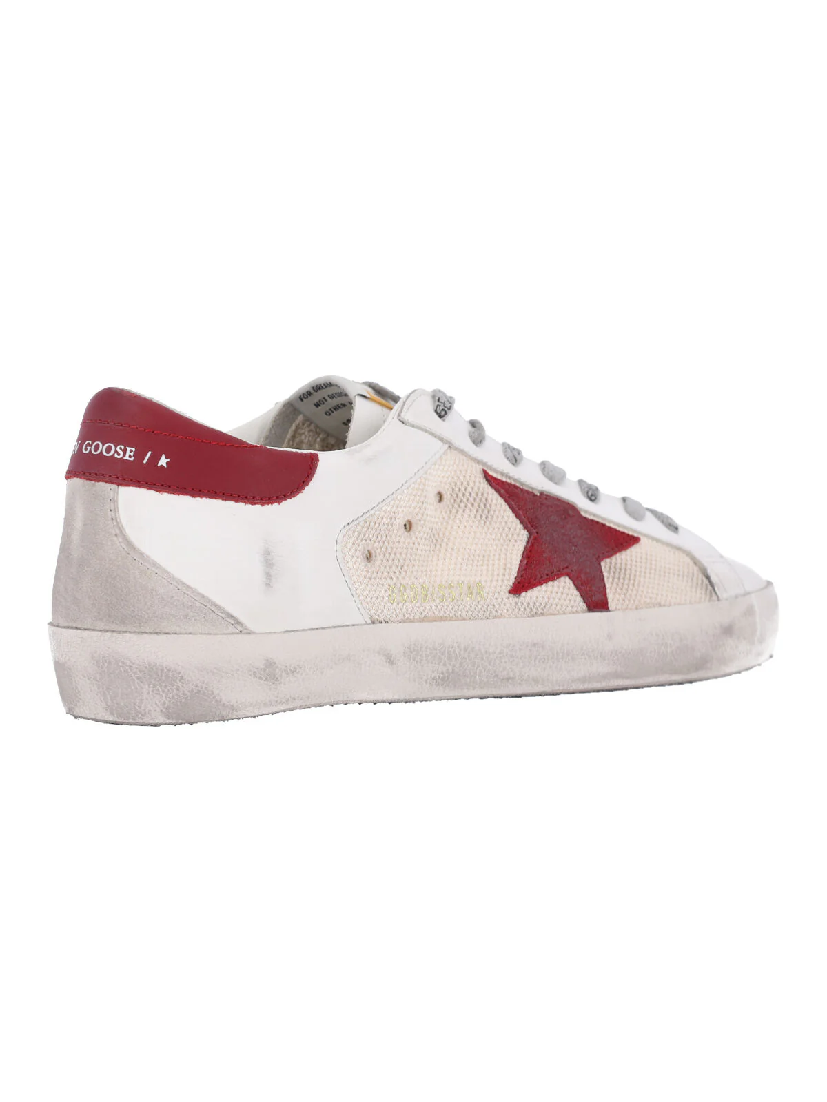 Golden Goose Men's Leather Sneakers with Cotton & Rubber Construction - Image 4