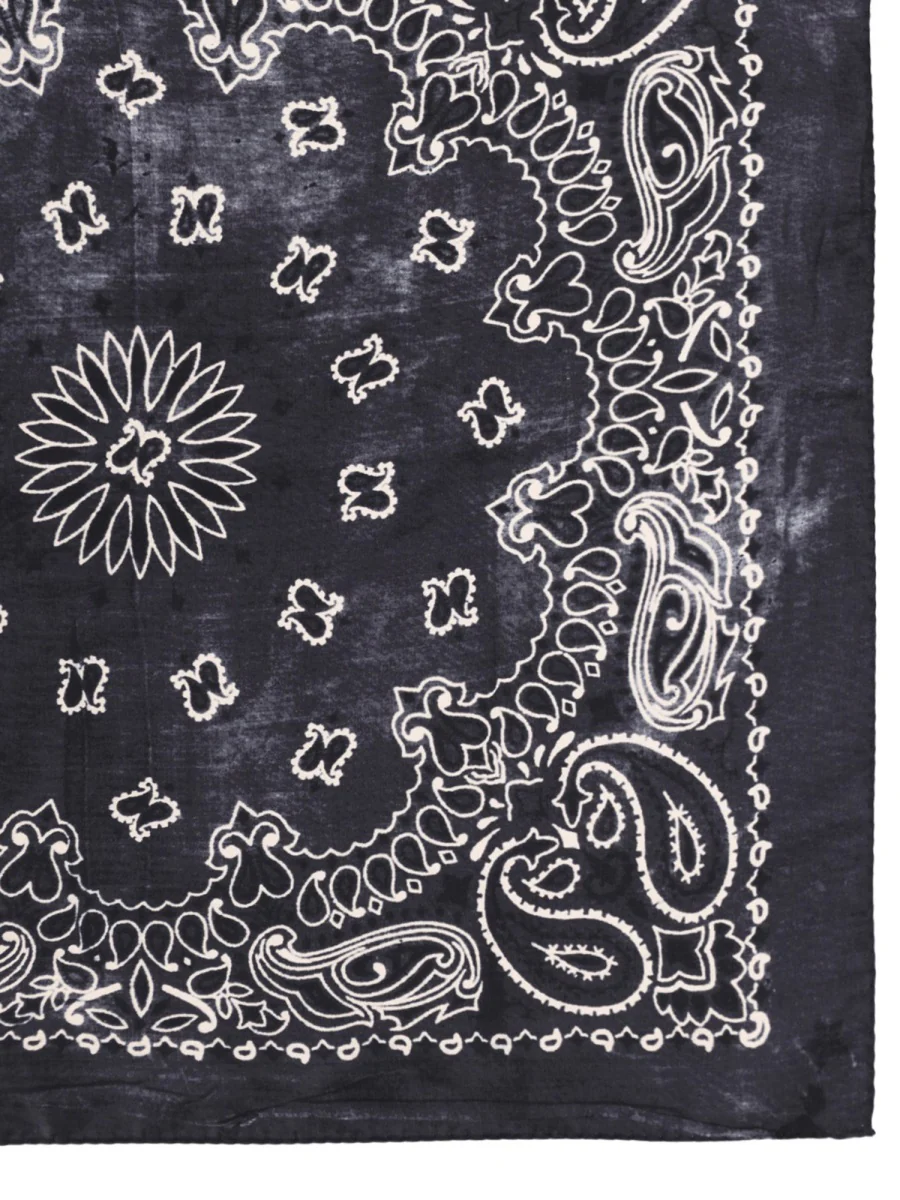 Golden Goose Mini Silk Scarf With Artistic Design - 70 CM X 70 CM - Image 2