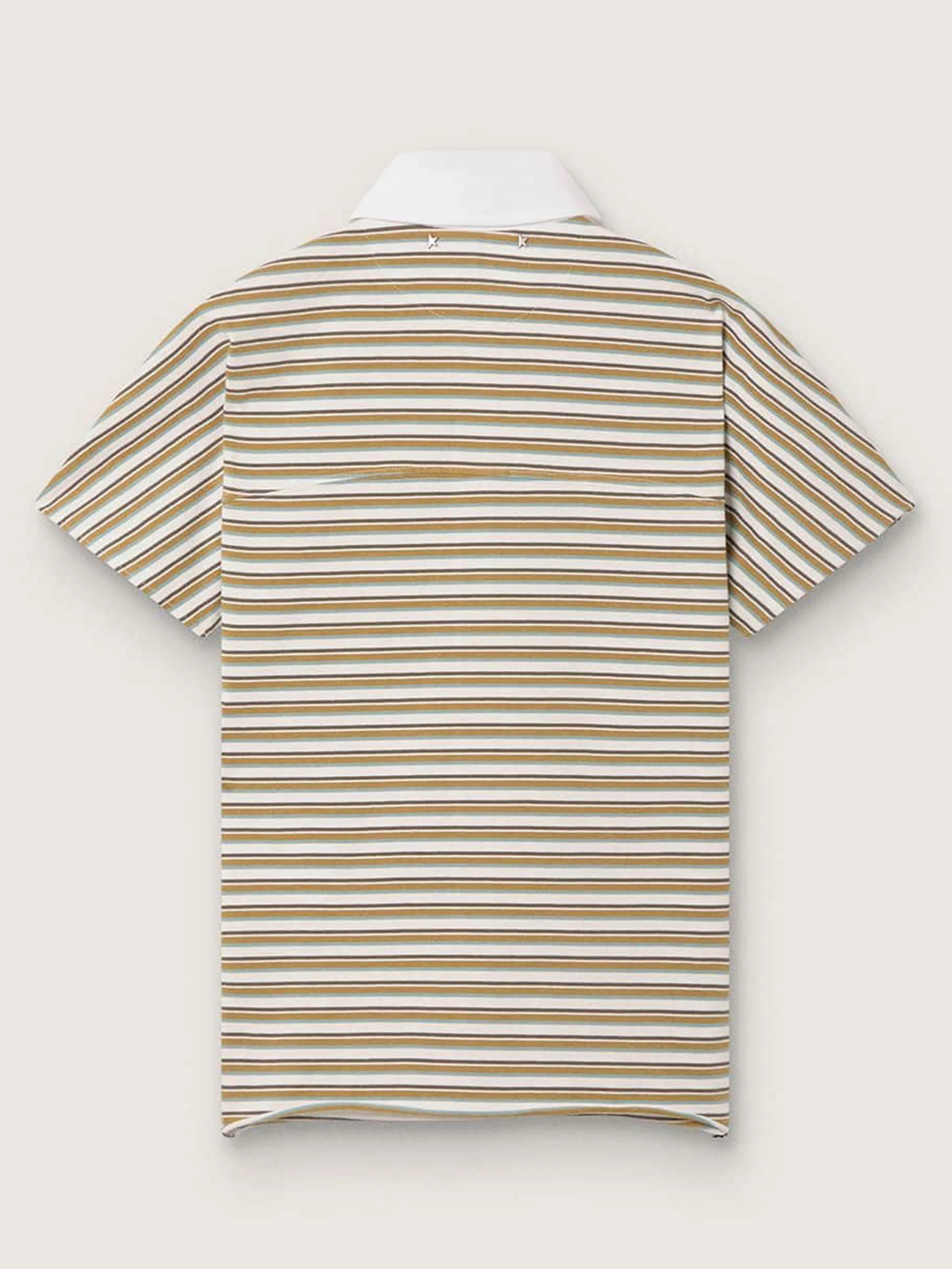 Golden Goose Slim Fit Polo Shirt with Contrast Collar - Size S - Image 2