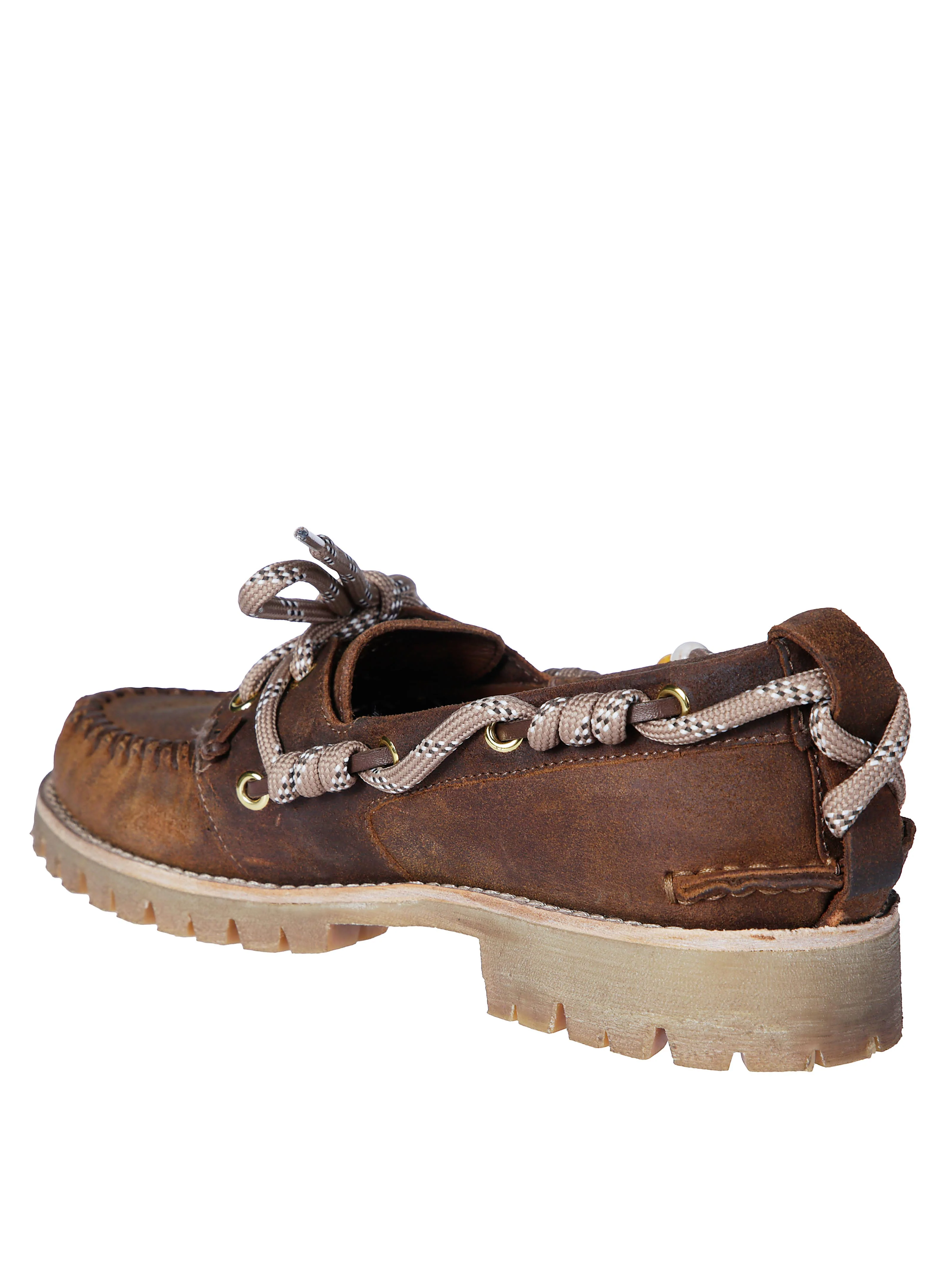 Golden Goose Women's Waxed Leather Decorative Loafers with Tank Sole - Image 3