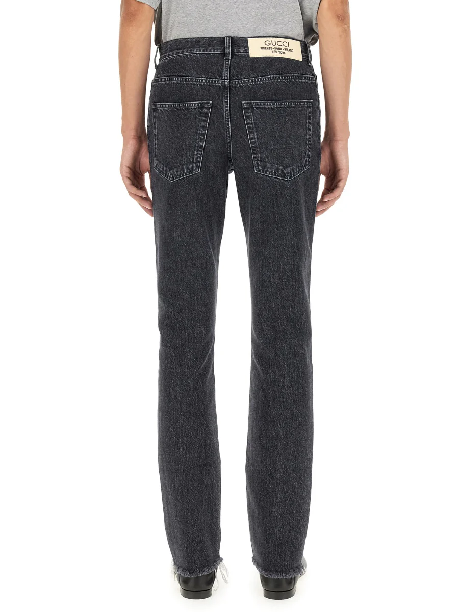 GUCCI Denim Pants with Label - Image 7