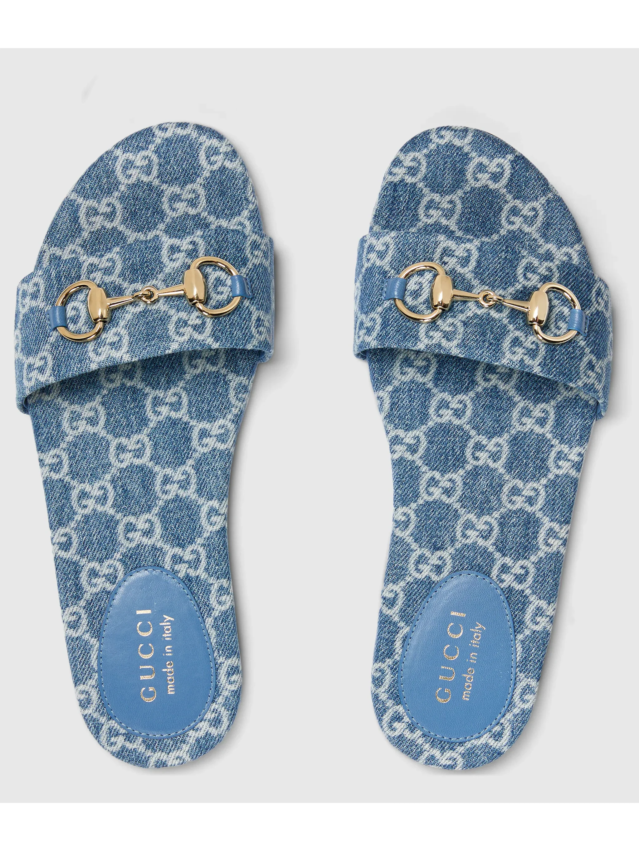 Gucci Elegant Low-Cut Sandals with Light Gold Hardware - Image 3