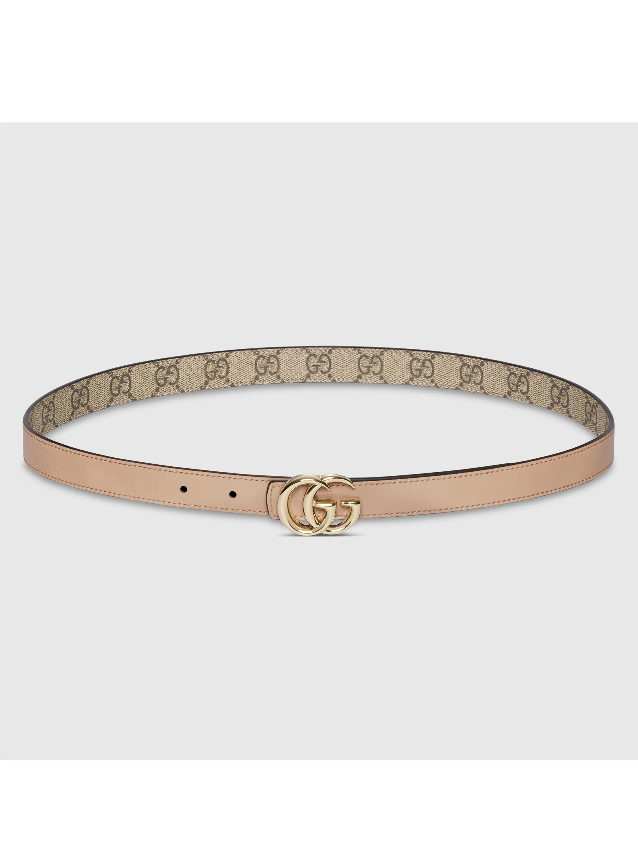 Gucci GG SuPrinteme Mini Belt with Double G Buckle - 2 cm - Image 5