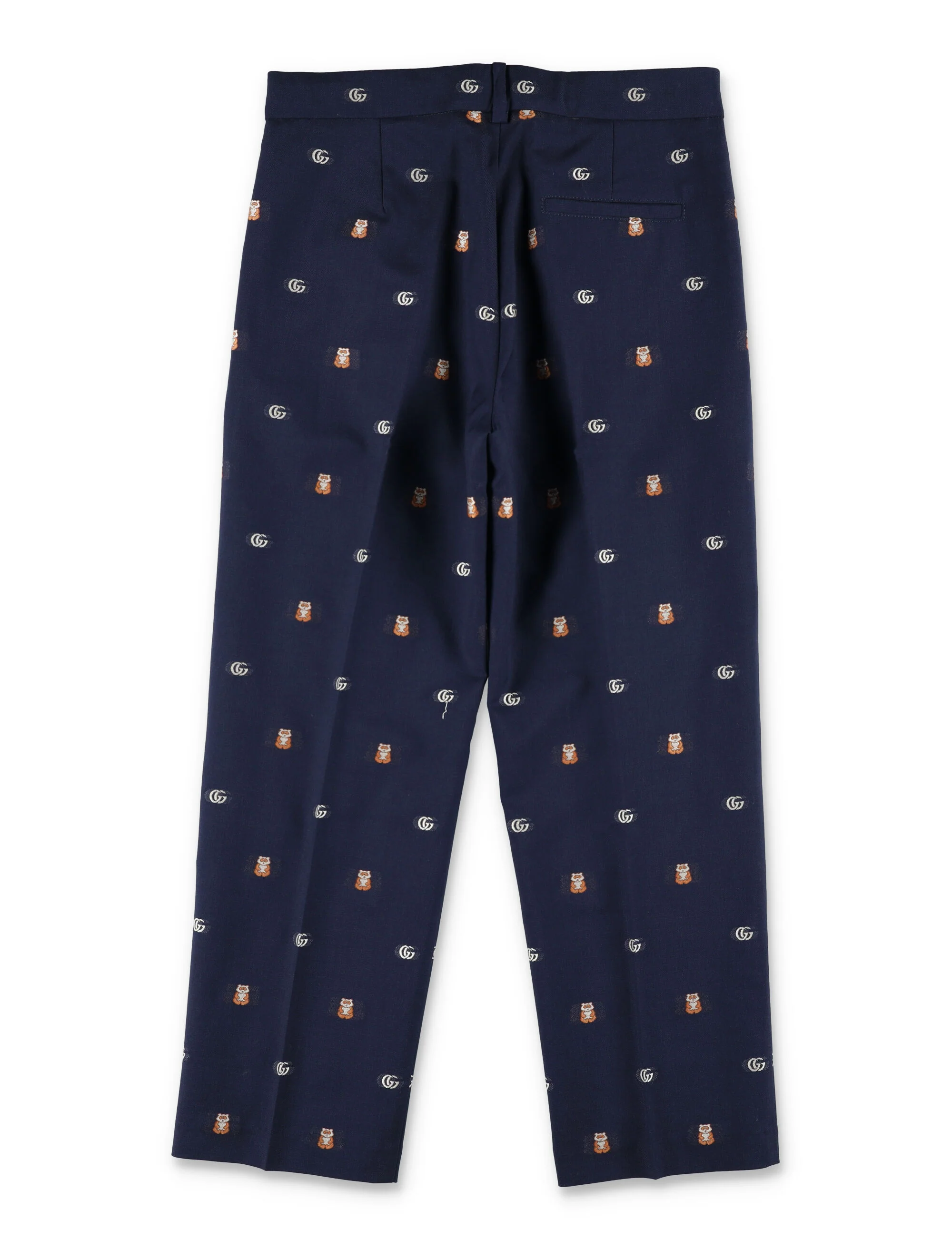 Gucci Kids' GG Logo Intarsia Trousers - Image 3