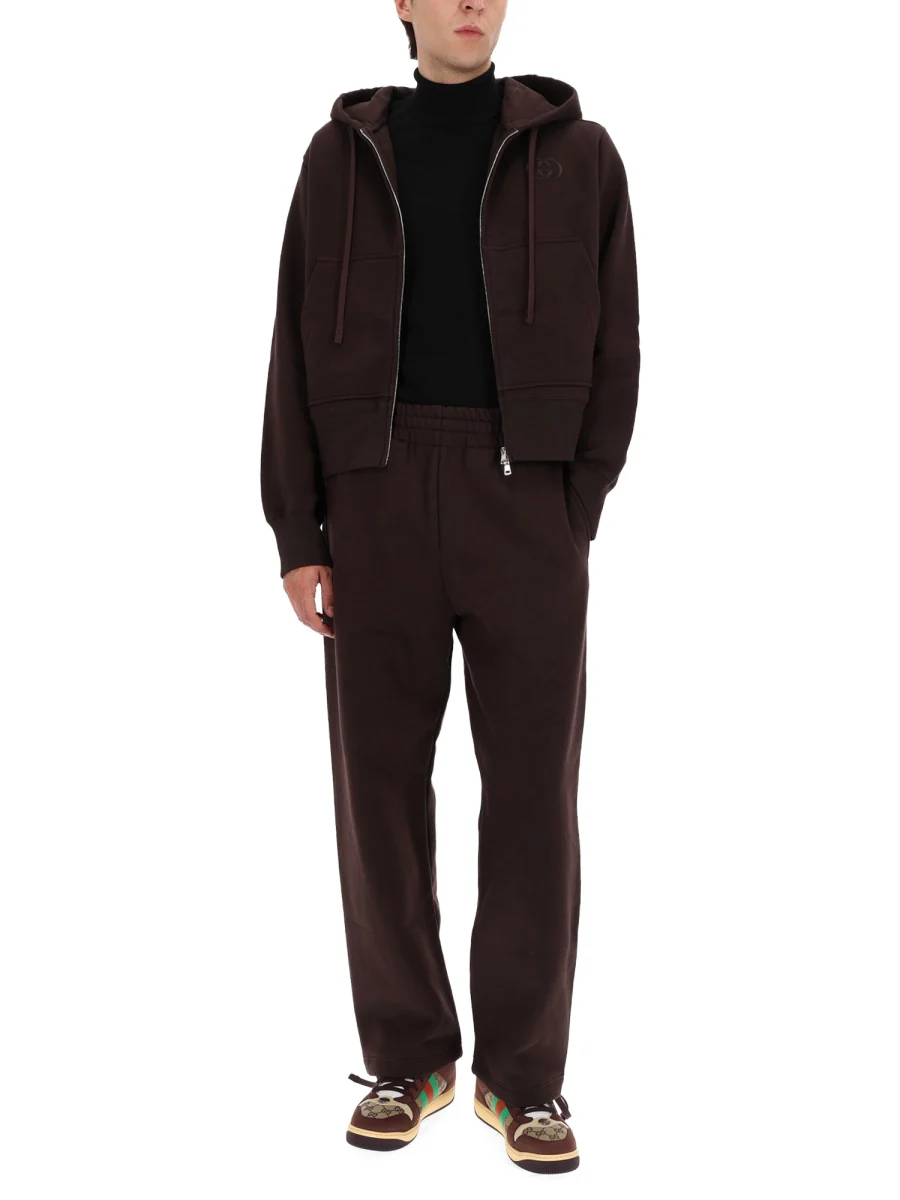 GUCCI Logo-Embroidered Cotton-Jersey Sweatshirt - Image 2