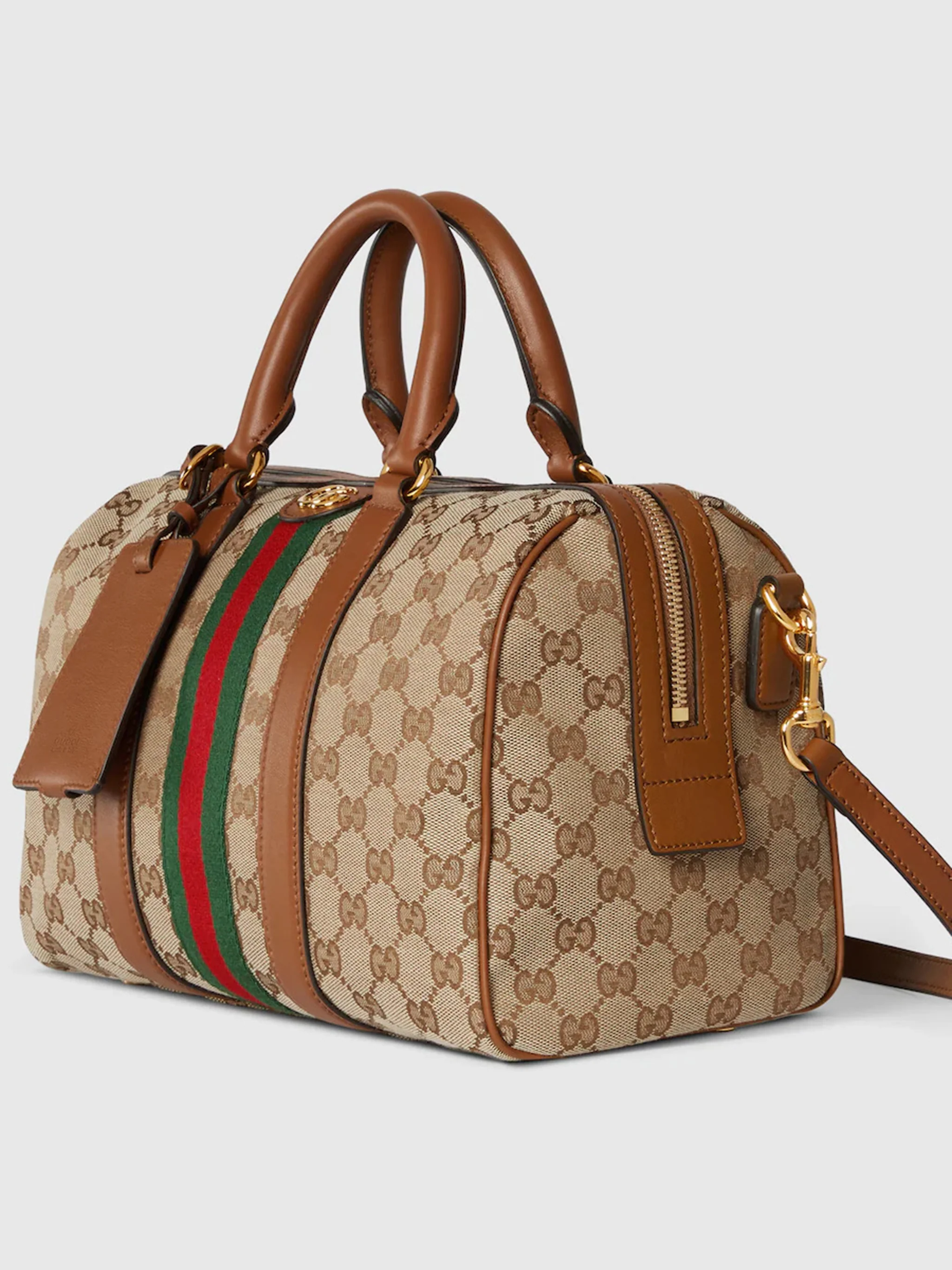 Gucci Mini GG Canvas Bag with Adjustable Strap - 16cm Height x 30cm Width - Image 3