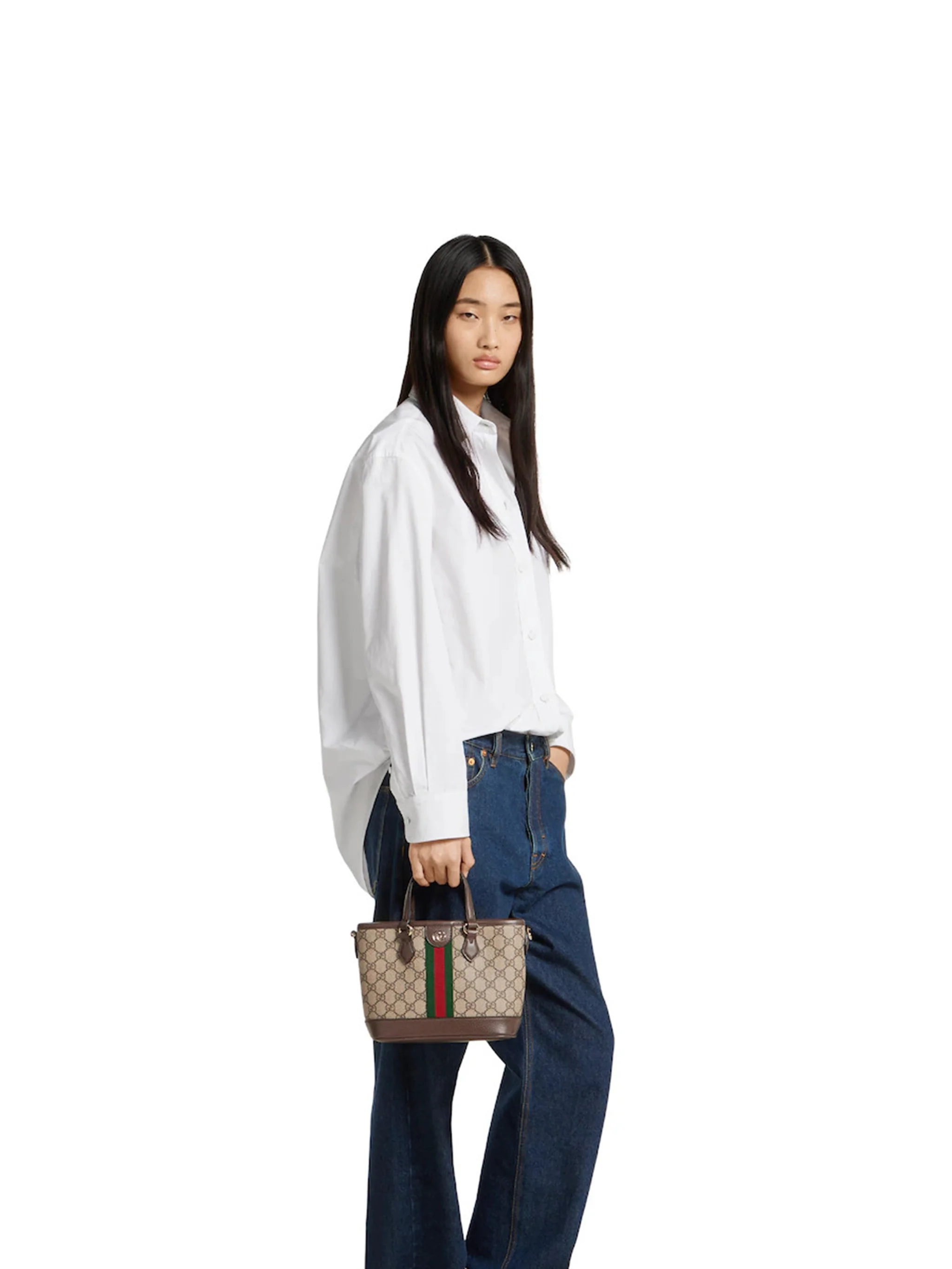 Gucci Mini GG Monogram Fabric Jacketed Bag with Adjustable Shoulder Strap - Image 2