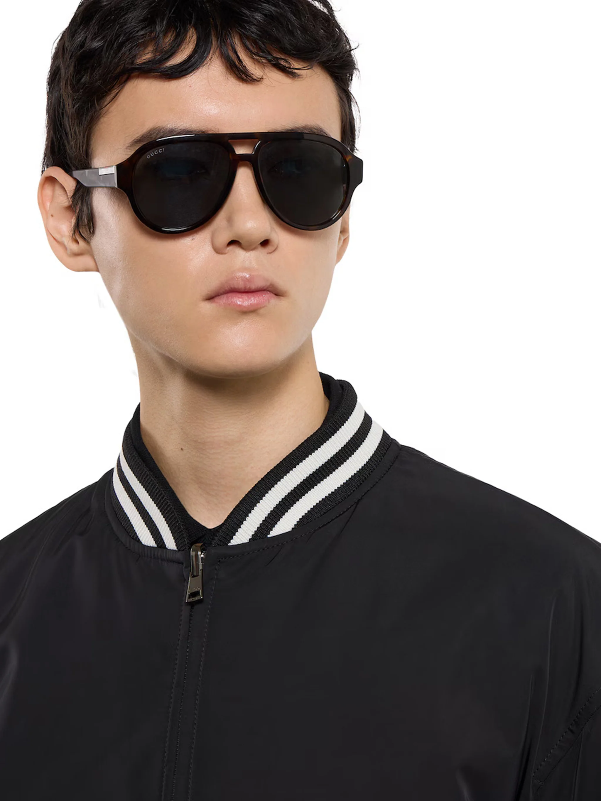 Gucci Technical Twill Jacket with Rib Trim - Size 50 - Image 5