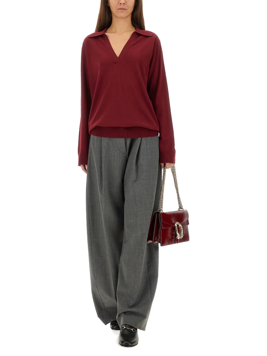 GUCCI Wool V-neck Sweater - Image 4
