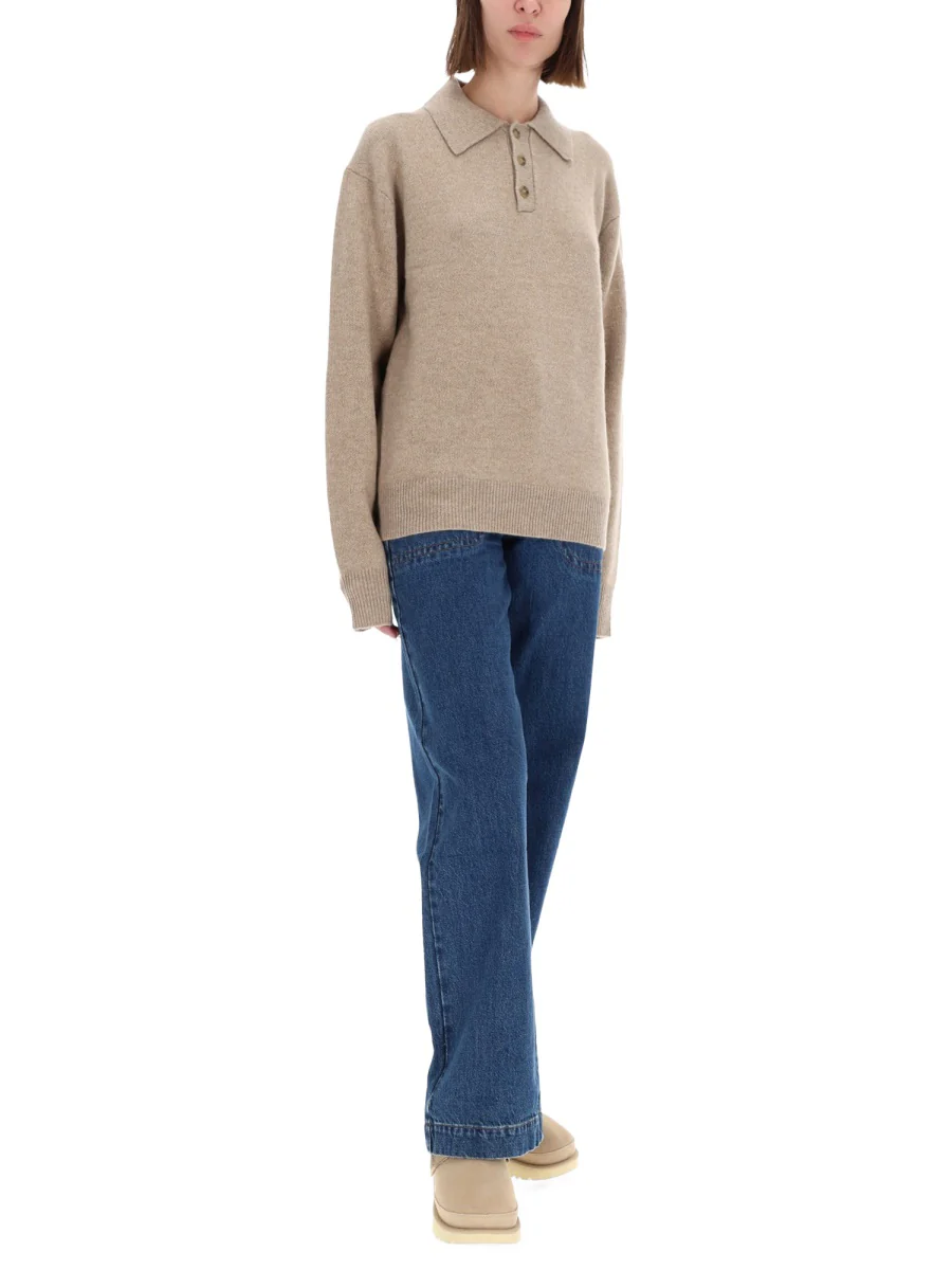 GUEST IN RESIDENCE Allday Polo Sweater in Cashmere - Image 2