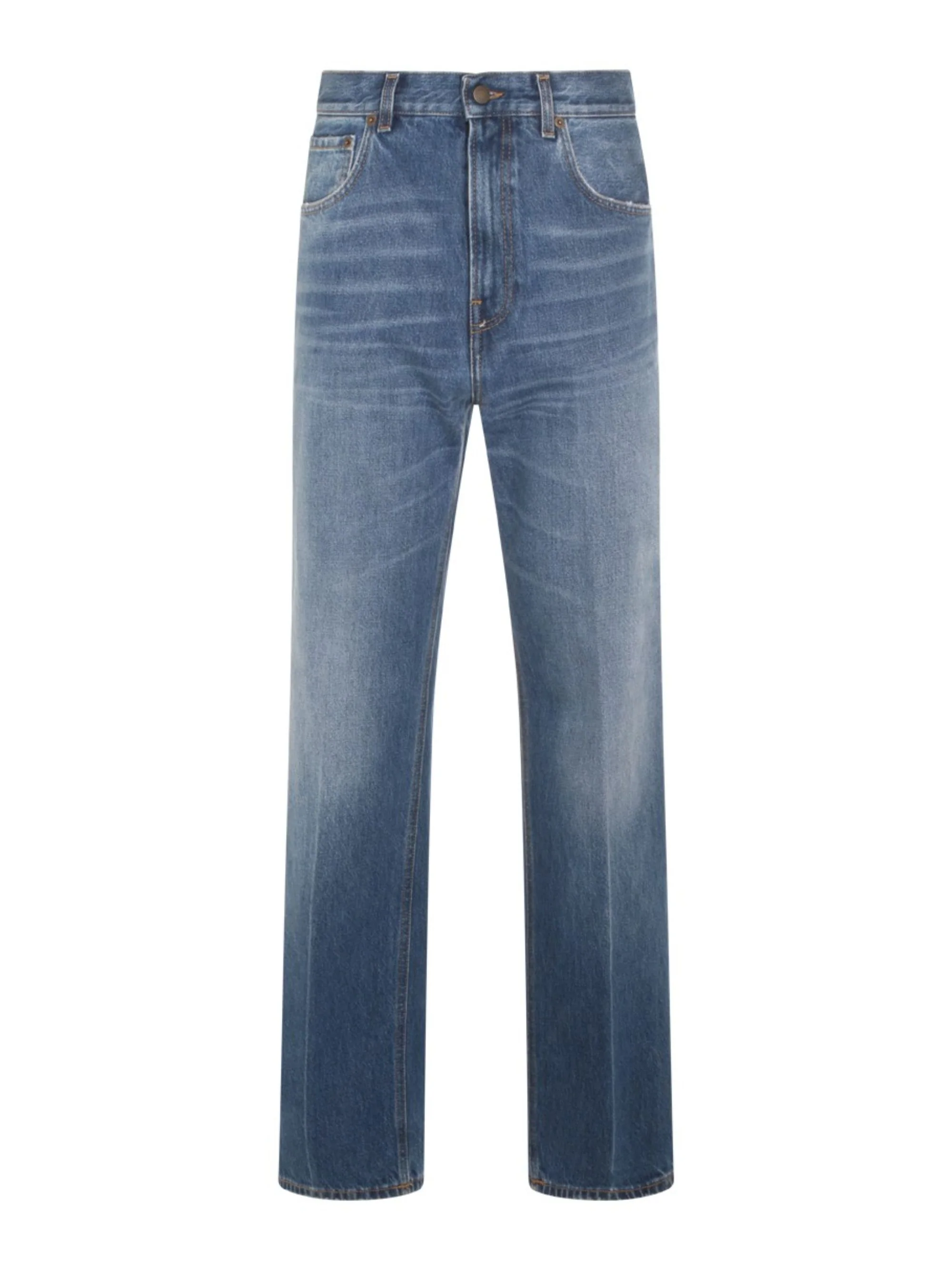 Haikure Classic Five Pocket Denim Jeans with Belt Loops and Button Closure - Image 4