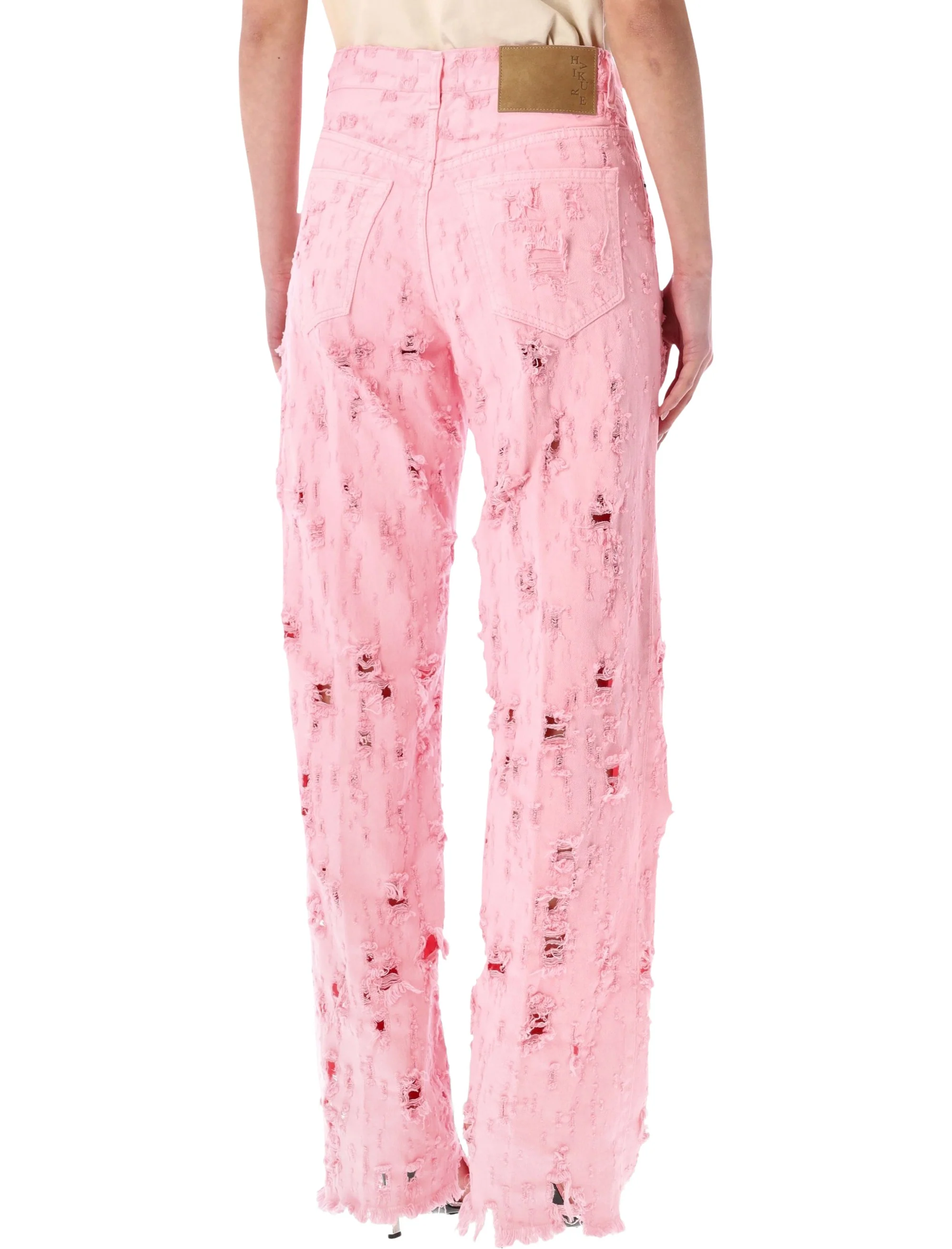 Haikure Frayed Straight-Leg Jeans - Size 26 - Image 2