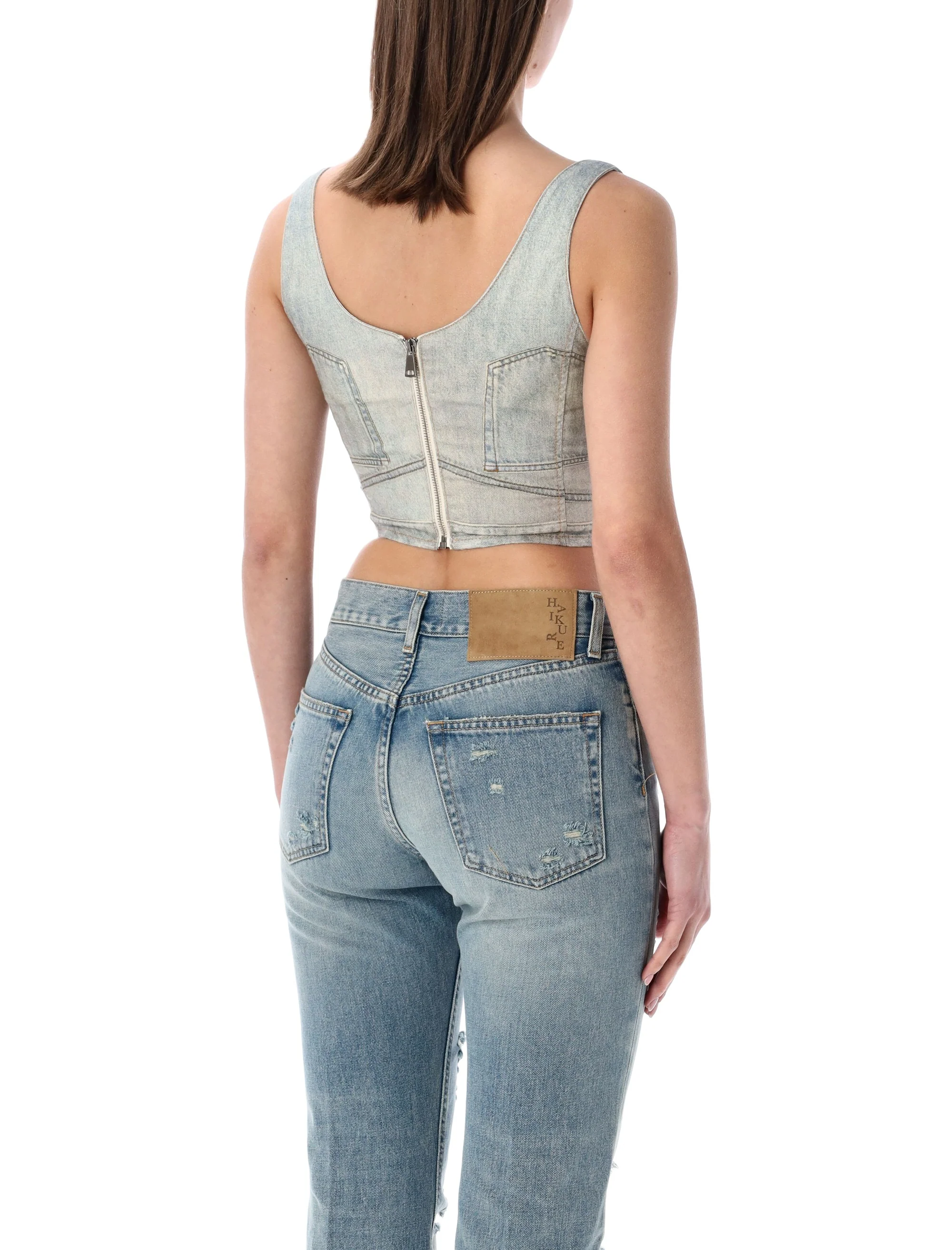 Haikure Sculpted Bust Sleeveless Top - Size S - Image 2