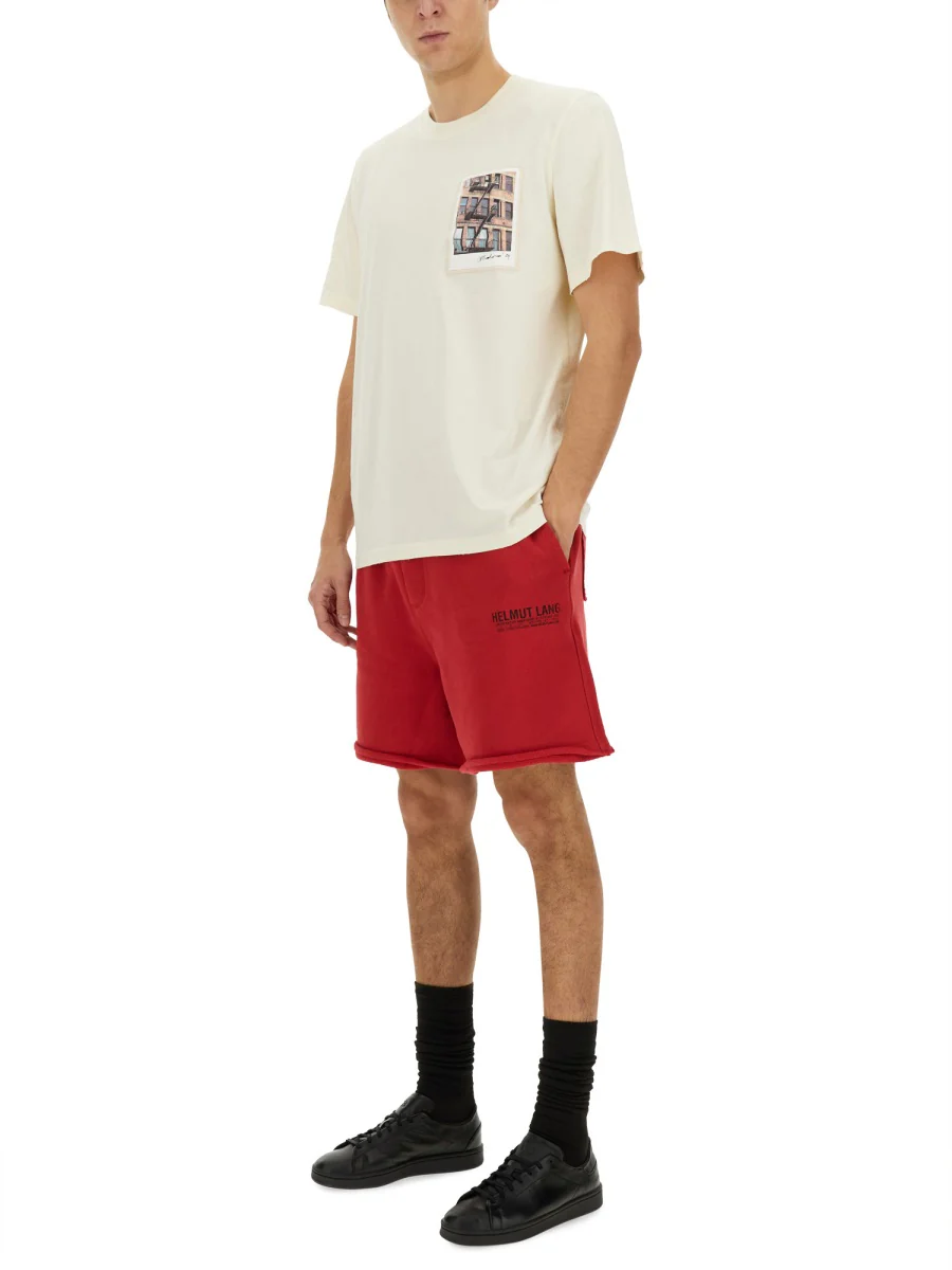 Helmut Lang Postcard Building Graphic T-Shirt - Image 2