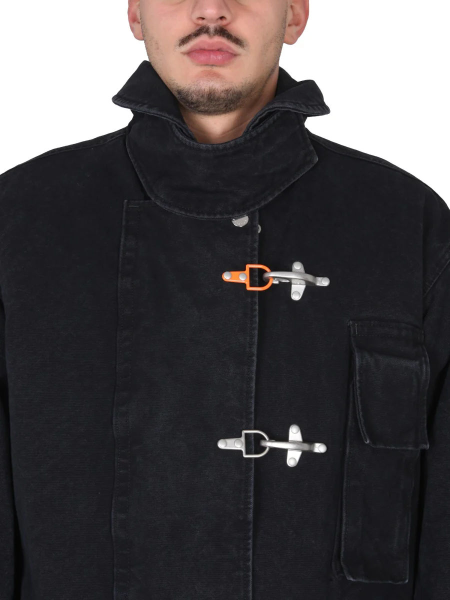 HERON PRESTON Toggle-fastening Canvas Jacket - Image 4
