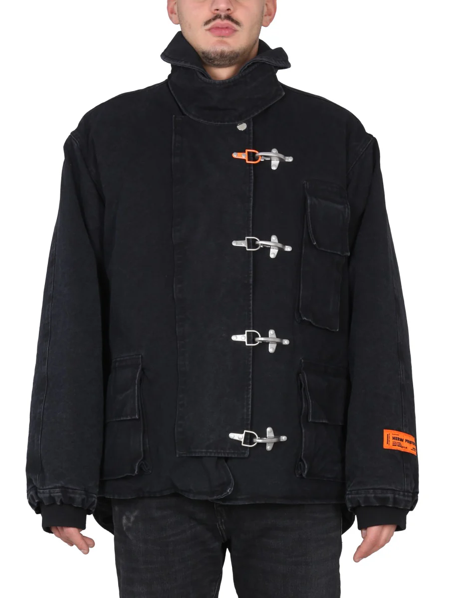 HERON PRESTON Toggle-fastening Canvas Jacket - Image 5