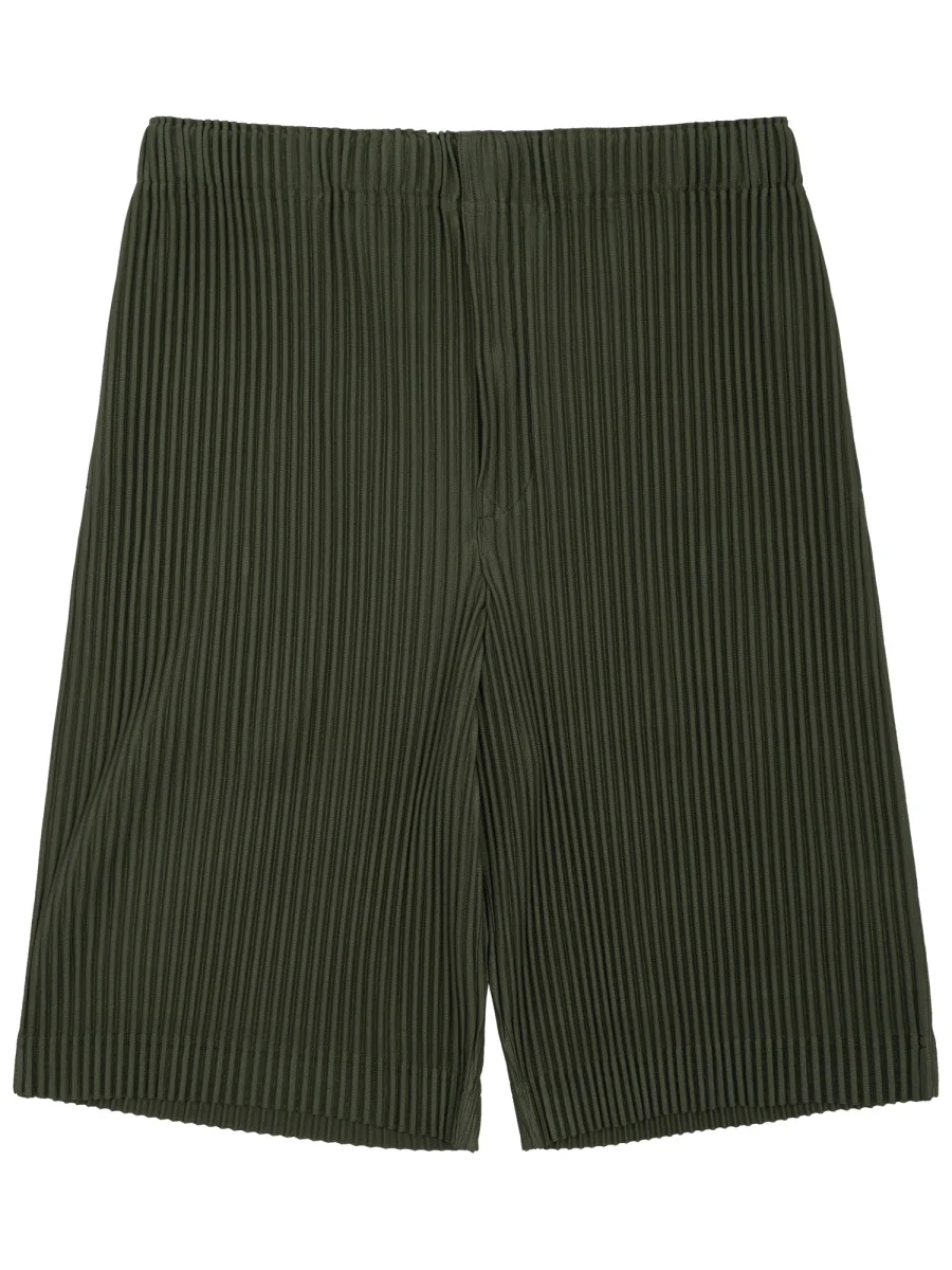 Homme Plisse' Issey Miyake Pleated Polyester Shorts for Men