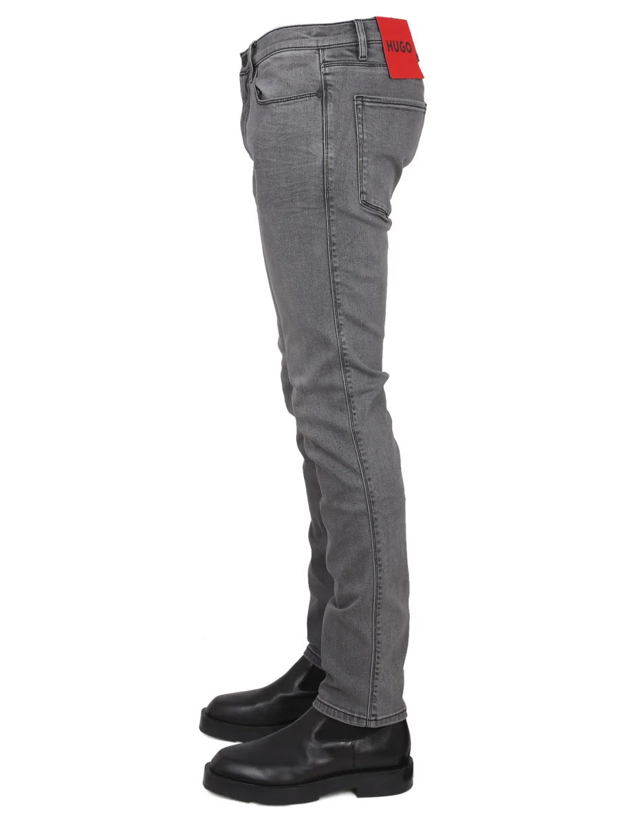 Hugo Slim Fit Jeans for Men - Button Closure, Belt Loops - Image 3