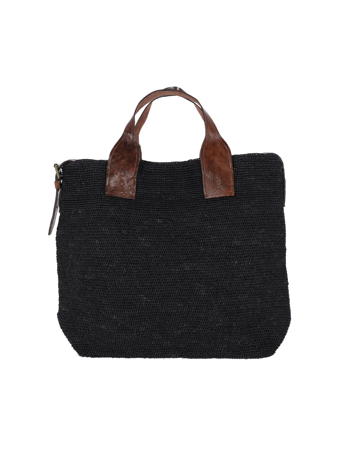 Ibeliv Raphia and Cow Leather Handbag