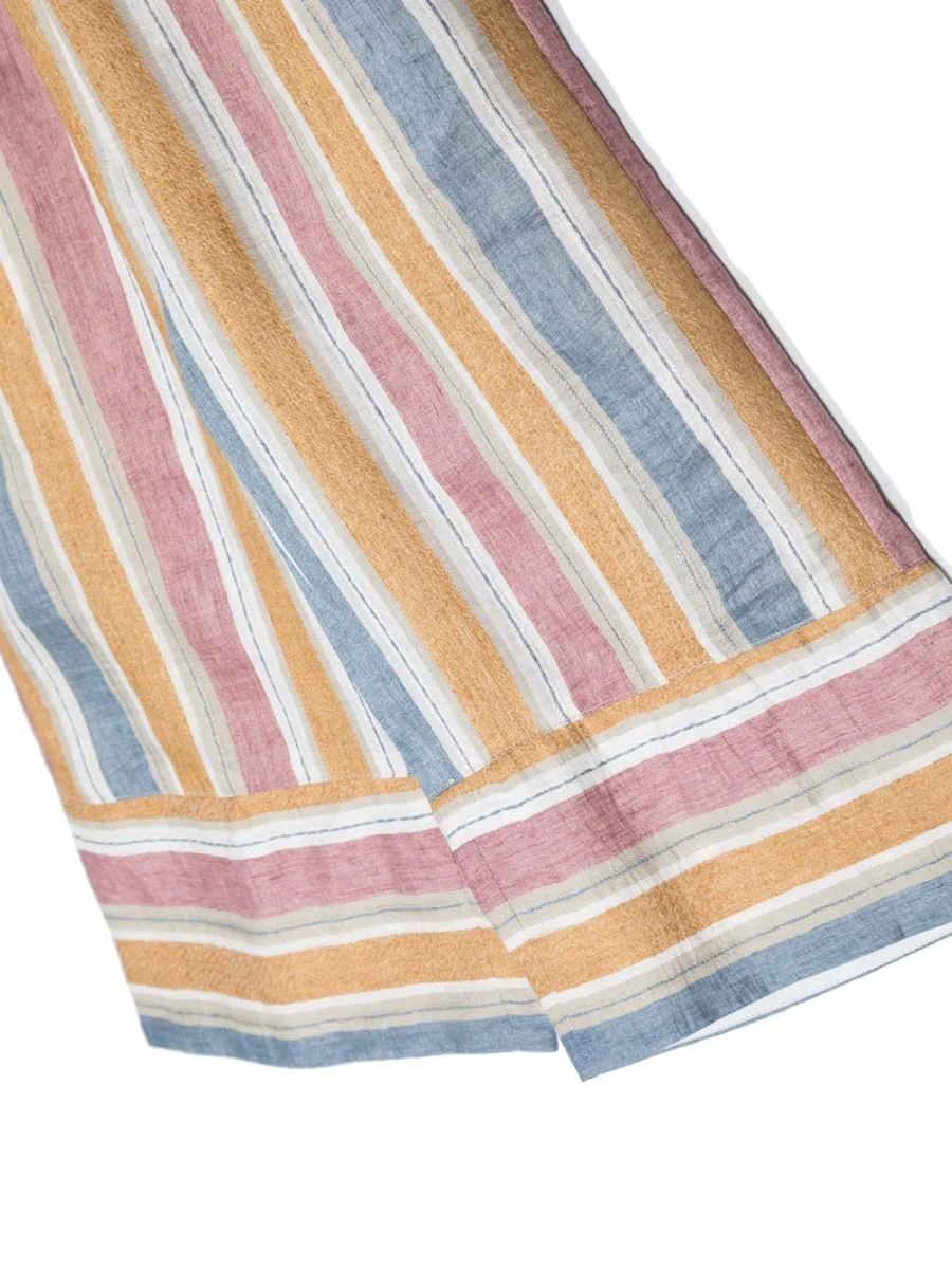 Il Gufo Mini Striped Capri Pants for Girls - Image 3
