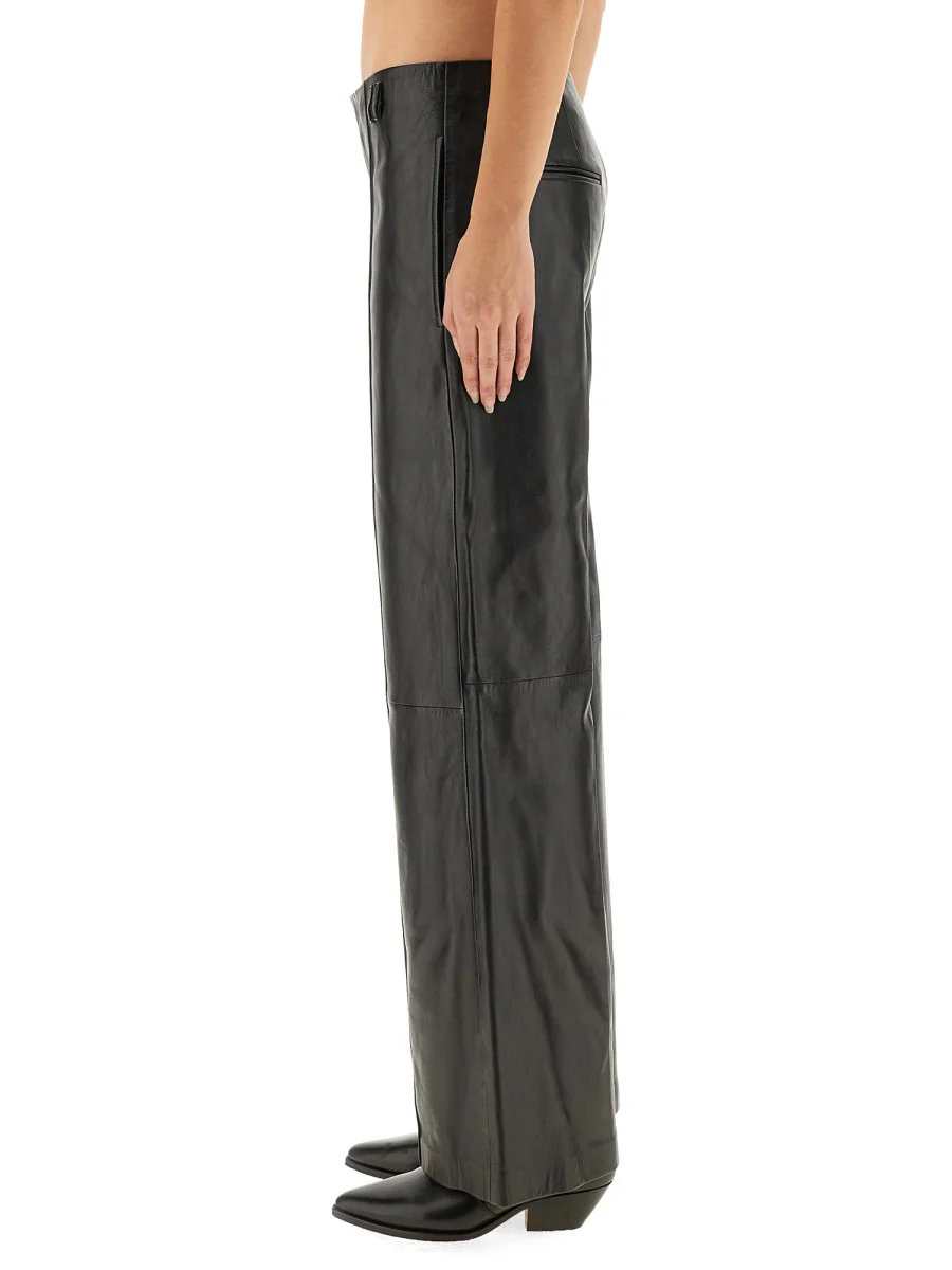 ISABEL MARANT Ciara High-rise Leather Wide-leg Pants - Image 7