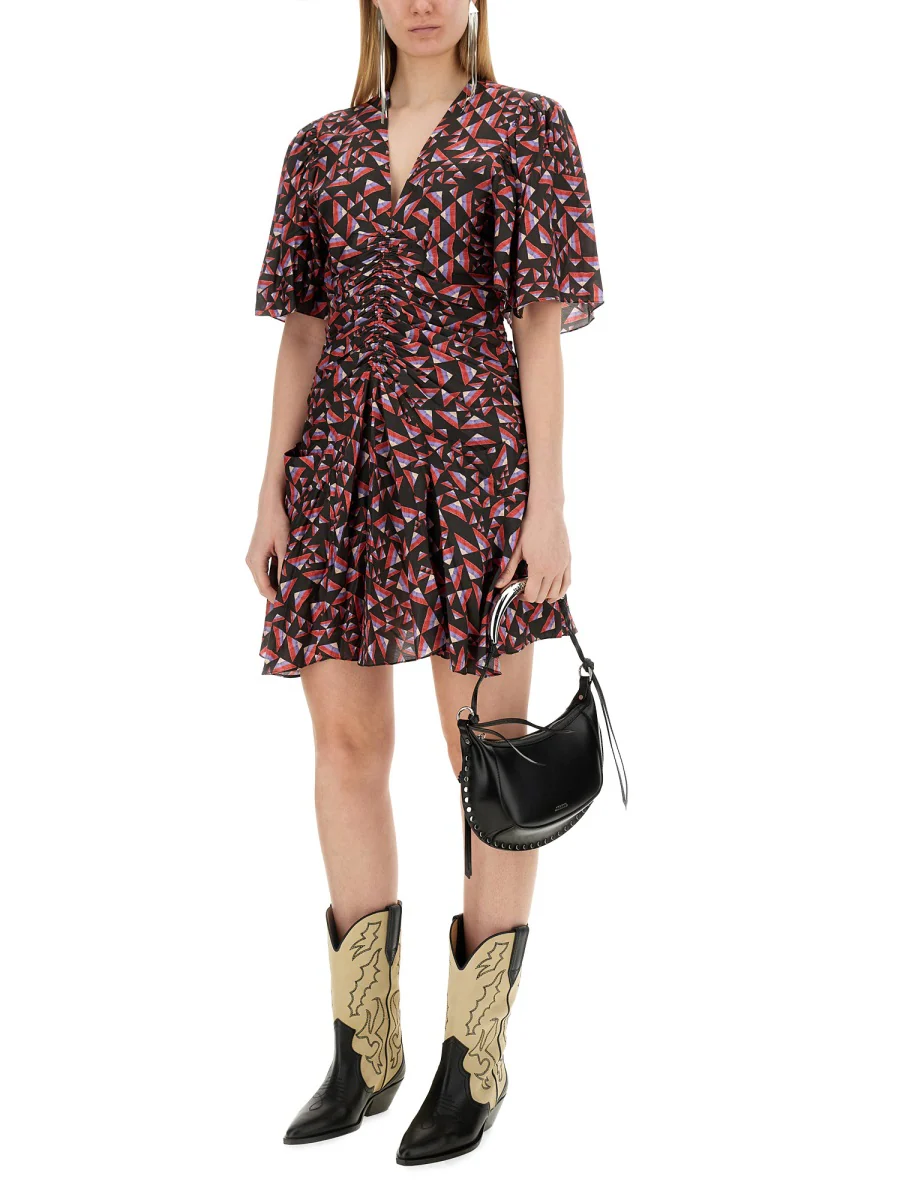 ISABEL MARANT Lienne Ruched Mini Dress - Image 2