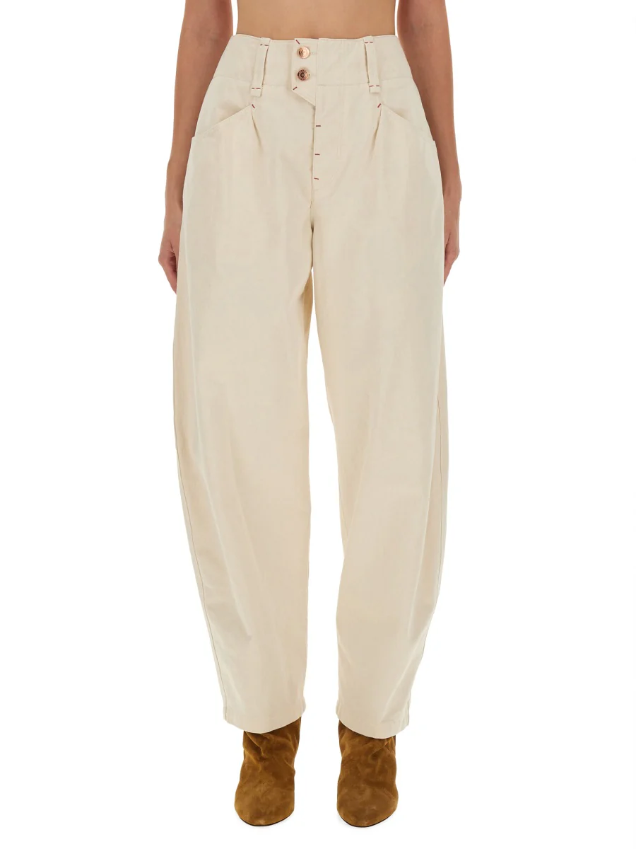 ISABEL MARANT Oumaya High-waisted Pocket Trousers - Image 5