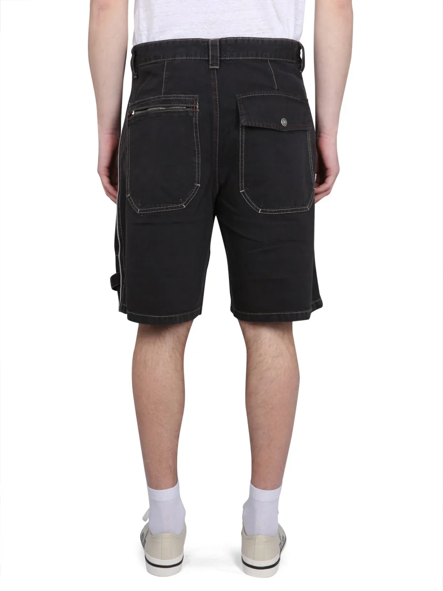 ISABEL MARANT Peio Denim Bermuda Shorts - Image 4