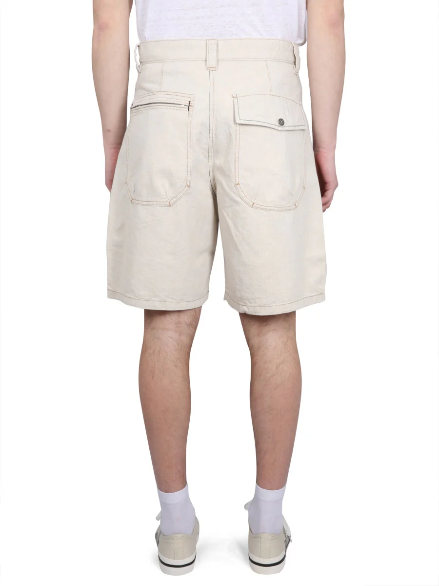 ISABEL MARANT Peio Denim Bermuda Shorts - Image 4