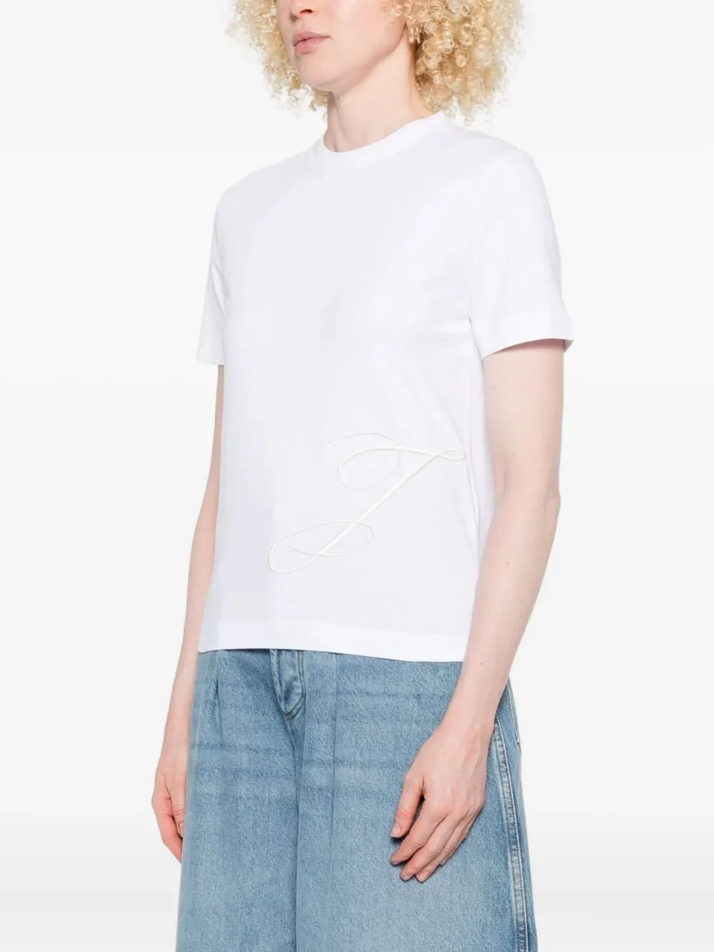Jacquemus Embroidered 'J' T-Shirt - Image 7