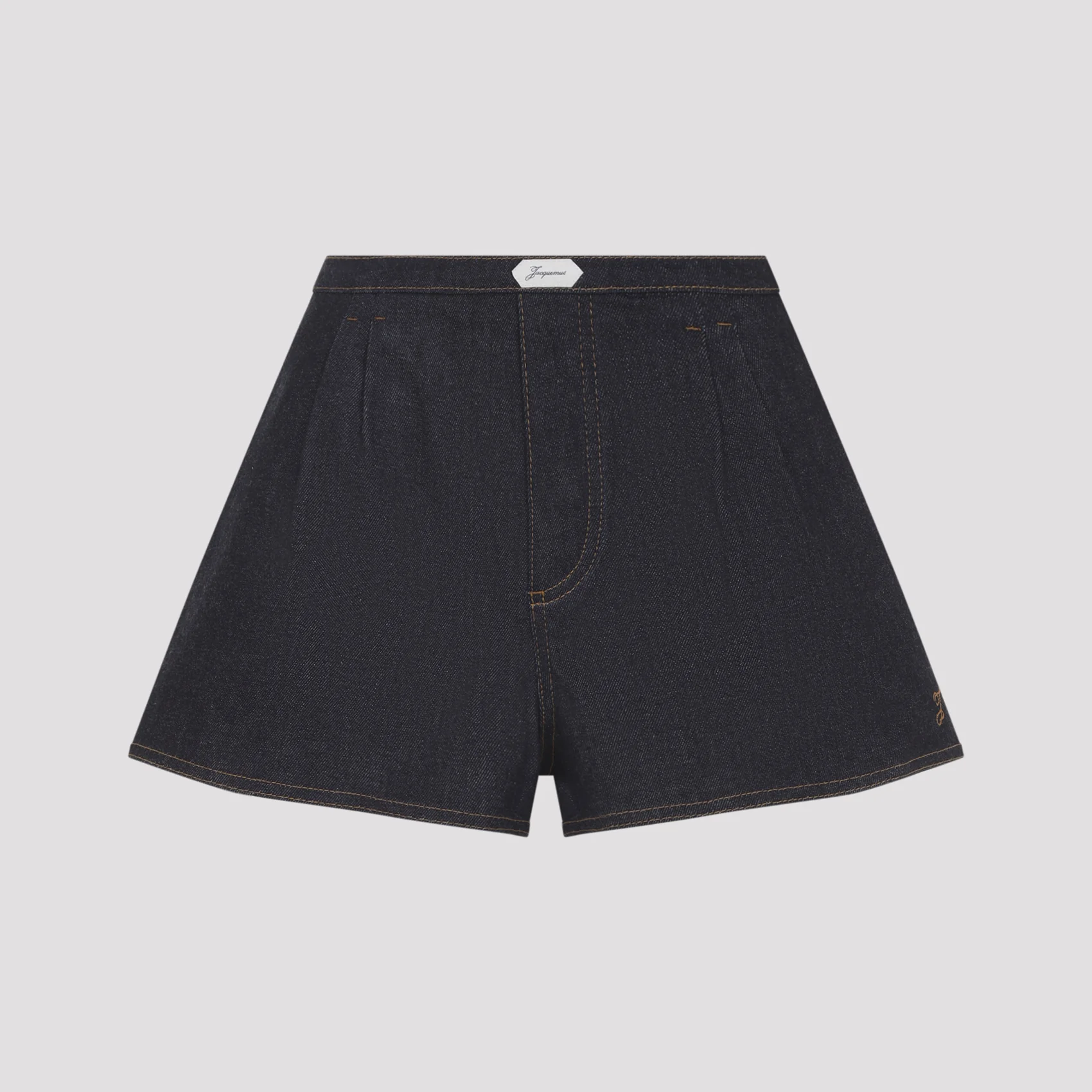 Jacquemus Logo Detailed Denim Shorts