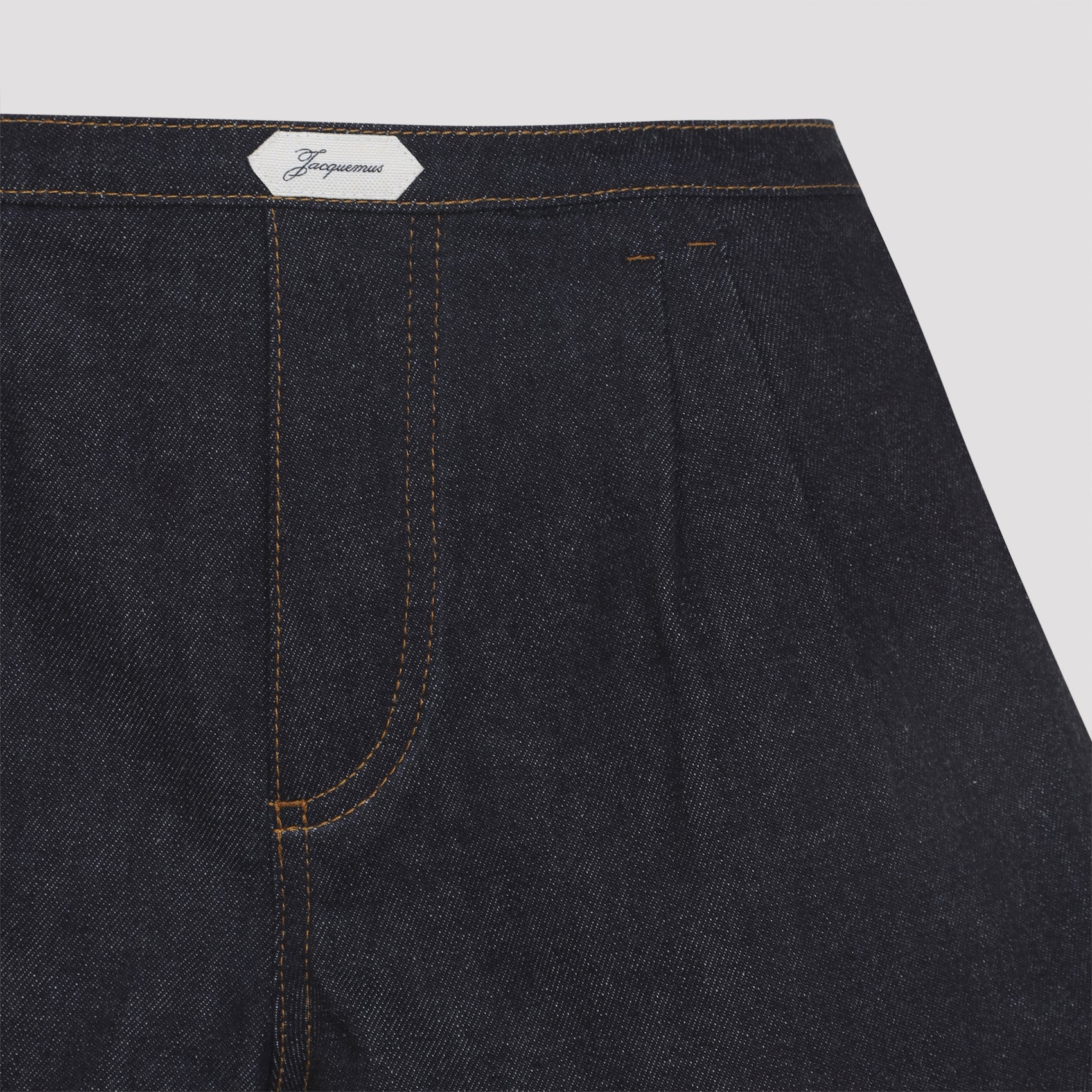 Jacquemus Logo Detailed Denim Shorts - Image 5