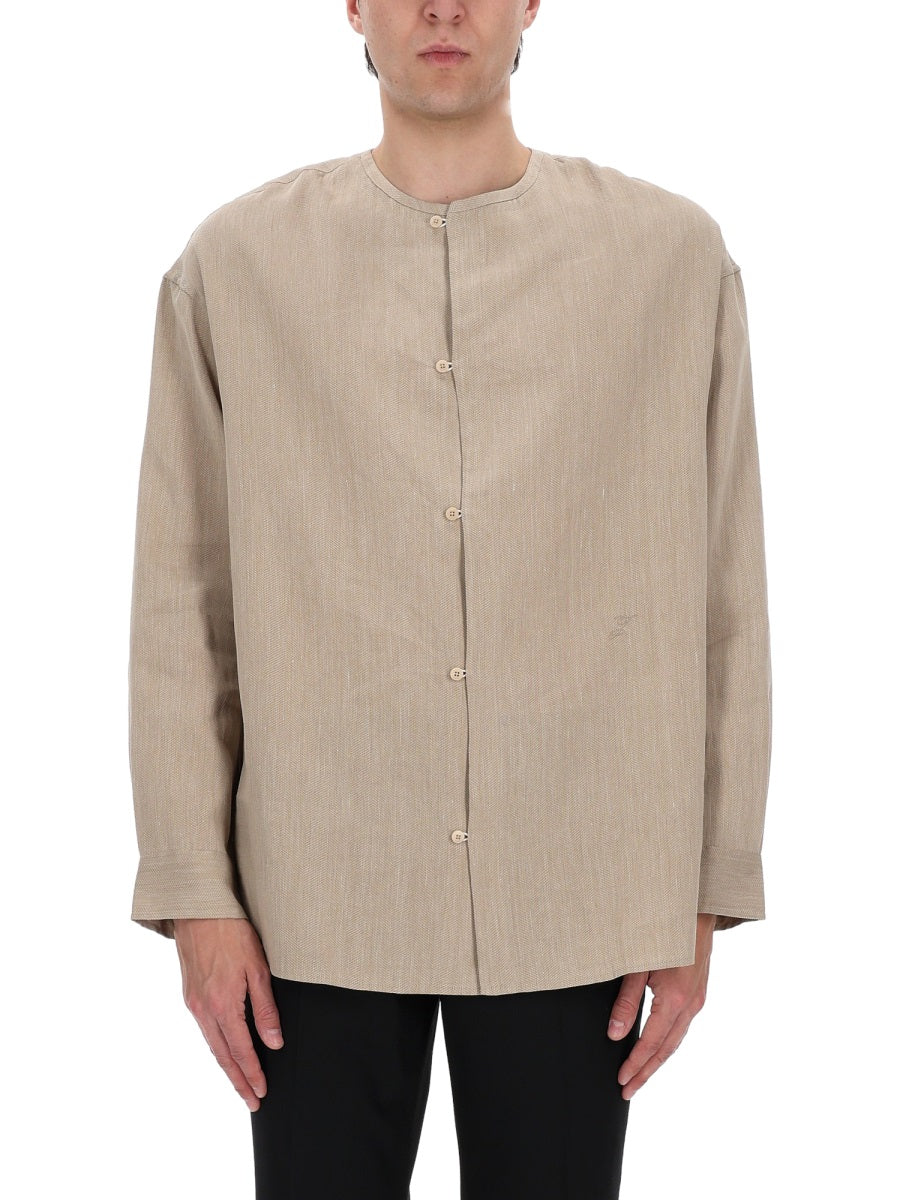 Jacquemus Men's Linen Blend Shirt - Image 4