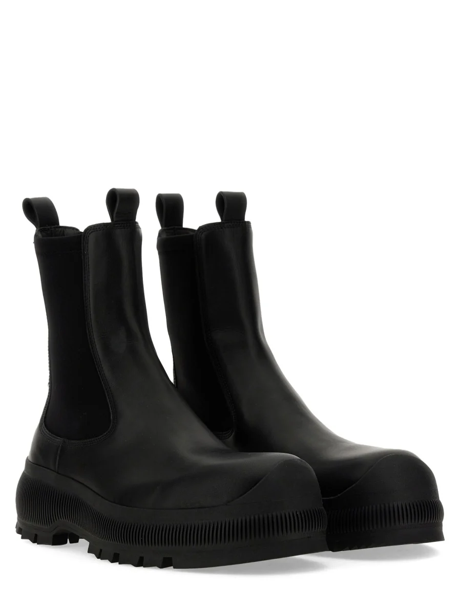 JIL SANDER Leather Chelsea Boots - Image 2