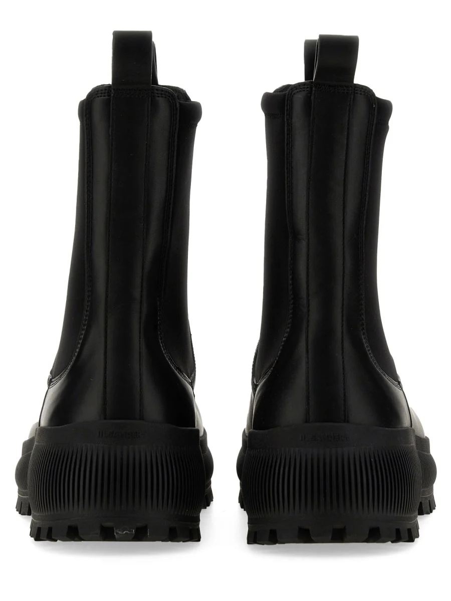 JIL SANDER Leather Chelsea Boots - Image 3