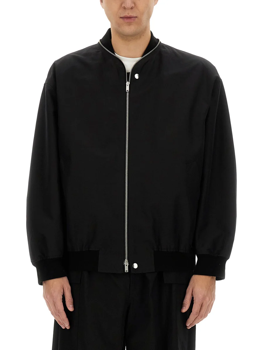 JIL SANDER Lightweight Cotton Bomber Jacket Man