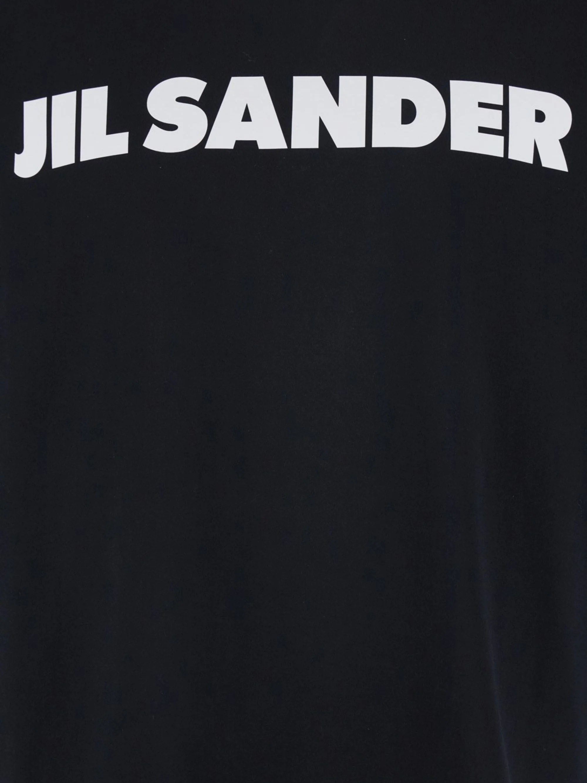 Jil Sander Logo Print Crew Neck T-Shirt with Dropped Shoulders for Men - Image 6