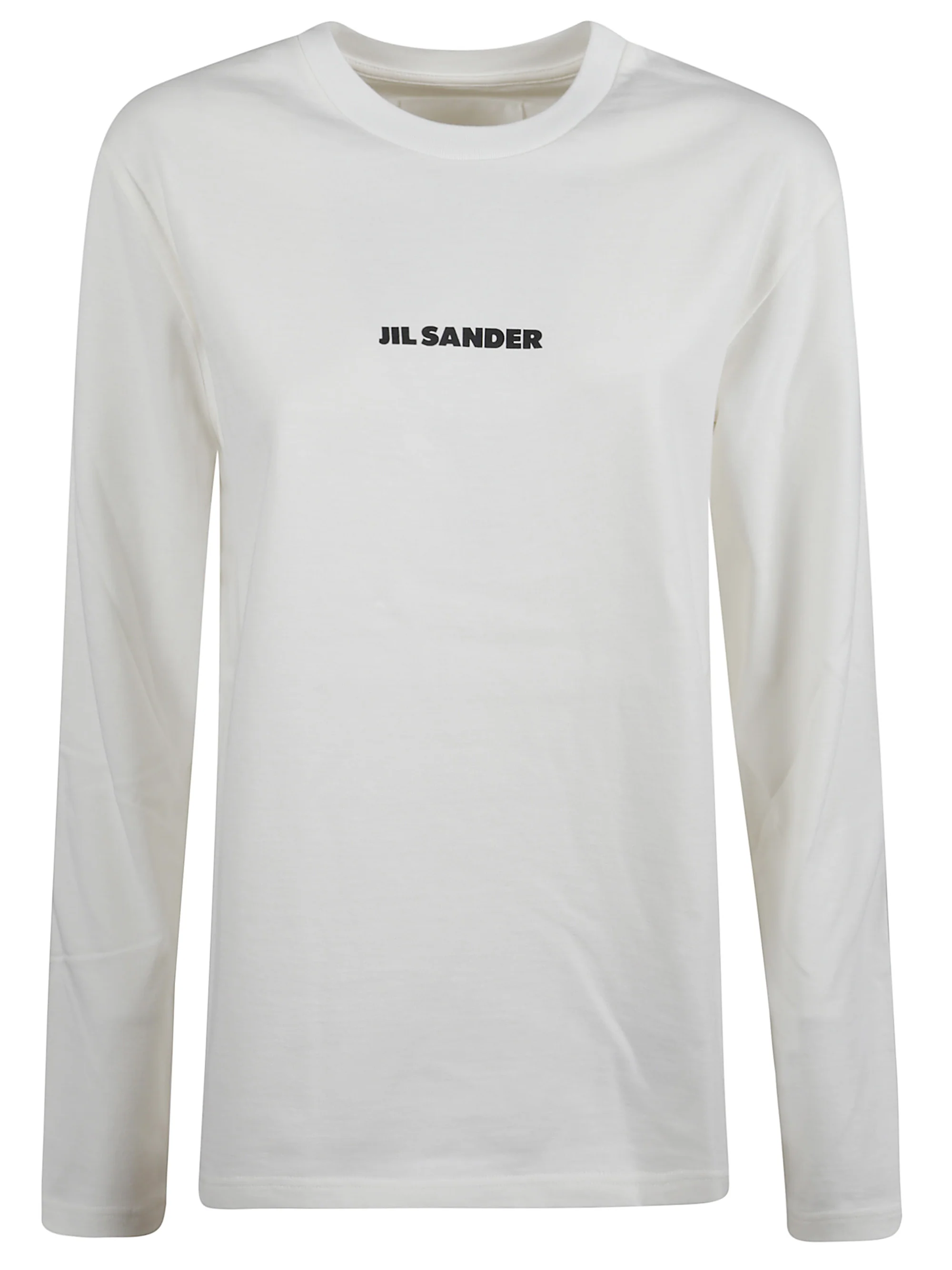 Jil Sander Logo Printed Long-Sleeved T-Shirt