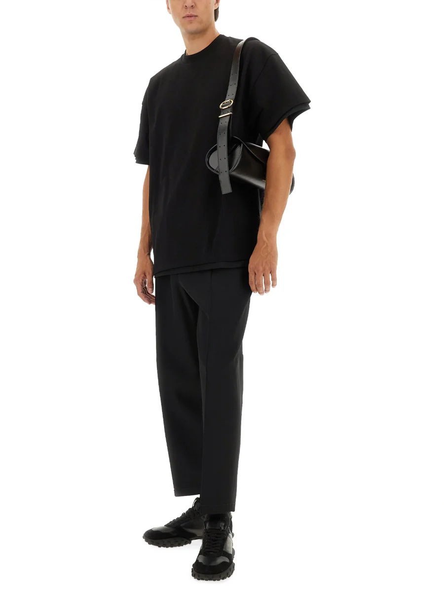 JIL SANDER Tapered Trousers in Wool Gabardine - Image 6
