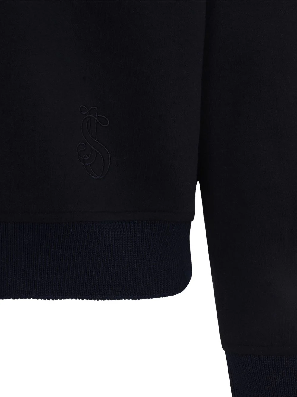 Jil Sander Zip Closure Knit Sweater with Tonal Logo and Ribbed Trims - Long Sleeve - Image 3