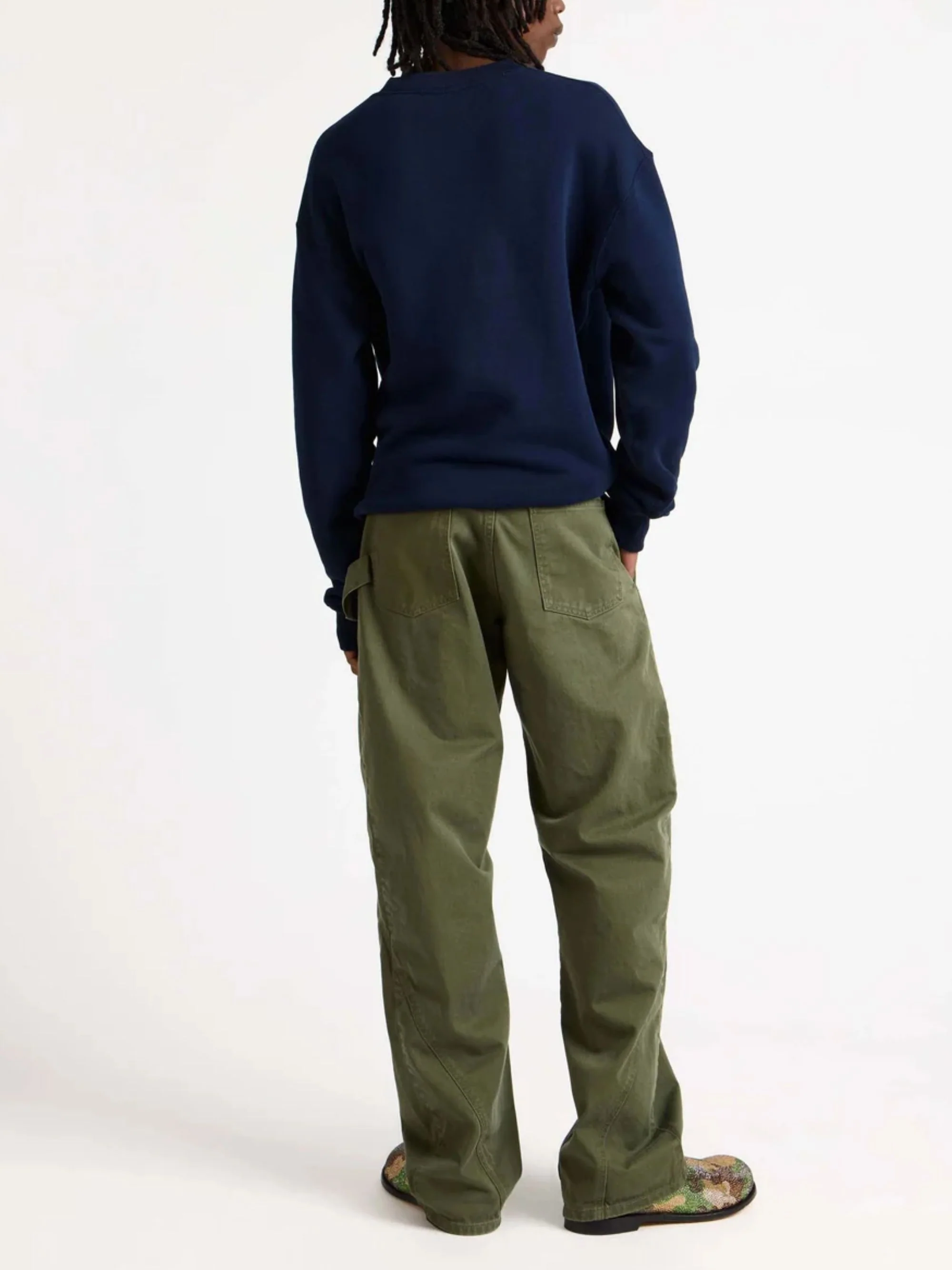 Jw Anderson Embroidered Logo Crew Neck Long Sleeve Sweater - Image 3