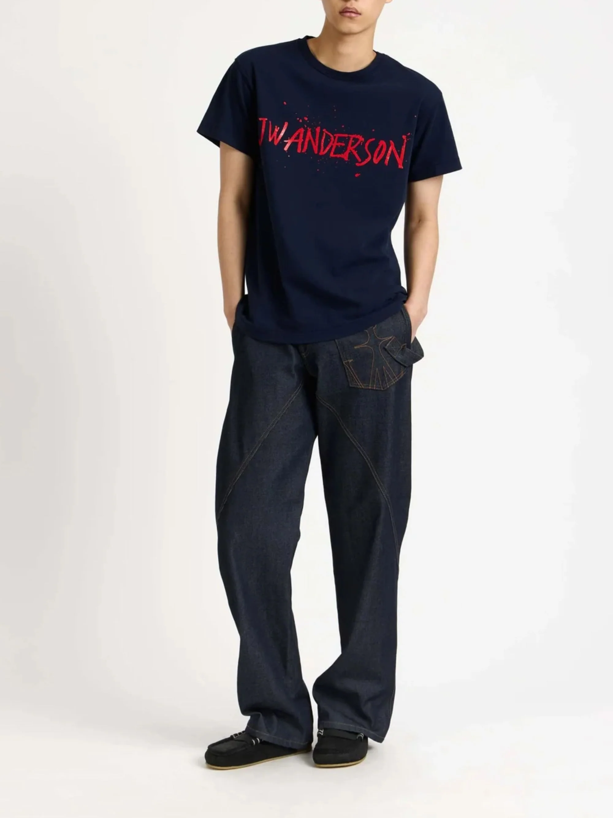 Jw Anderson Logo Print Short Sleeve T-Shirt - Image 2