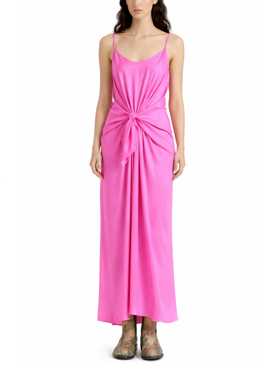 Jw Anderson Silk Suit with Knot - Size 8 - Image 2