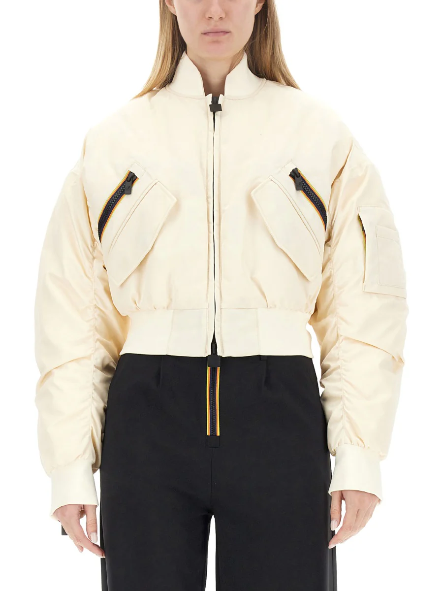 K-WAY Loncrop Thermo Shiny Twill Jackets Short Woman