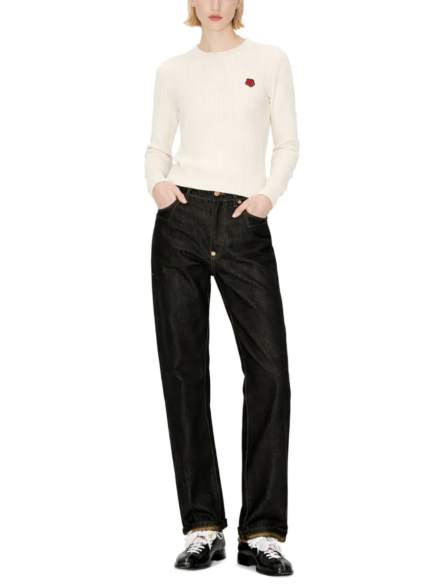KENZO 'Boke Flower' Jumper in Cotton Wool - Image 5