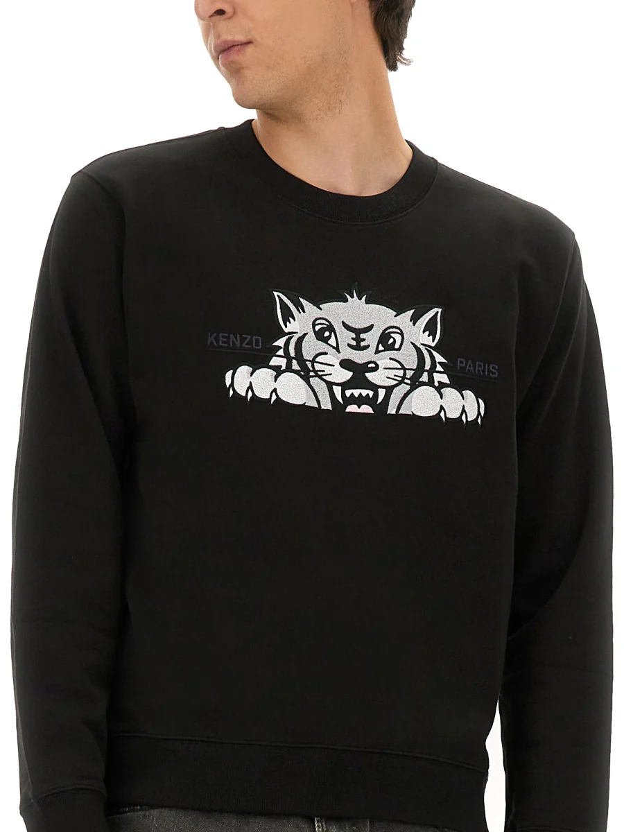 Kenzo Embroidered Crew Neck Sweatshirt - Image 2