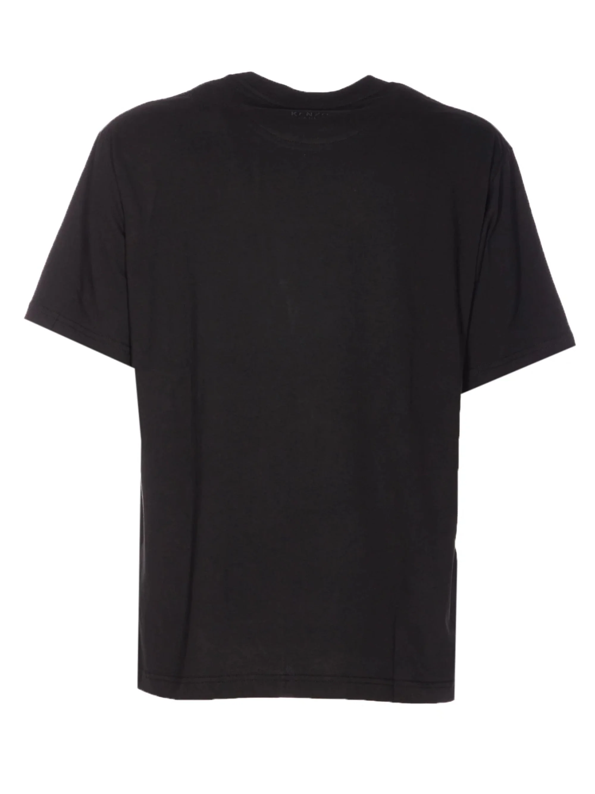 Kenzo Embroidered Patch Crew Neck Short Sleeve Cotton T-Shirt - Image 2