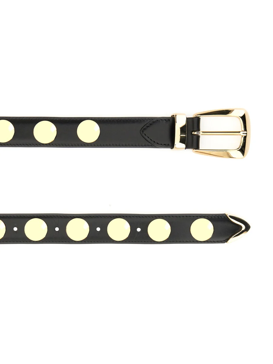 KHAITE Benny Belt with Studs in Leather - Image 2