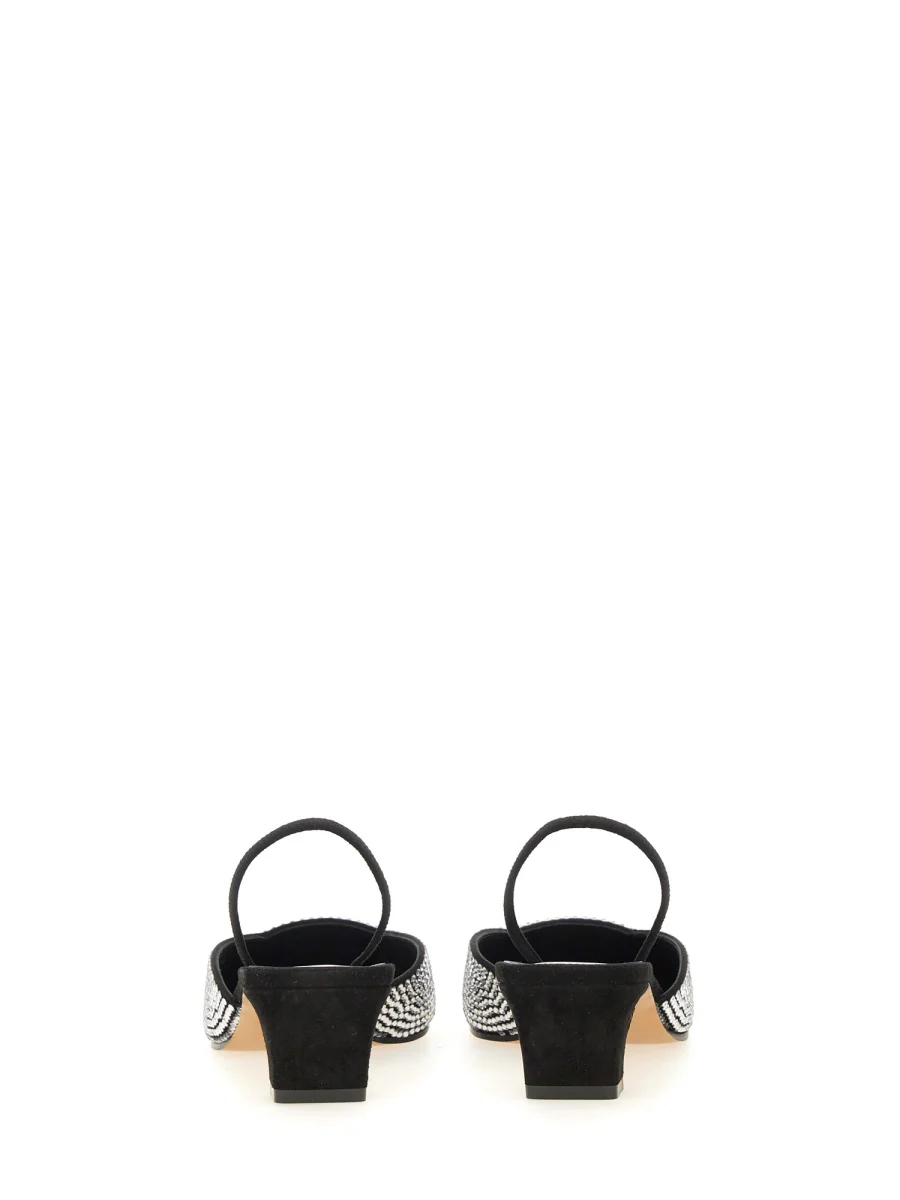 KHAITE Embellished Suede Roosevelt Pumps - Image 3