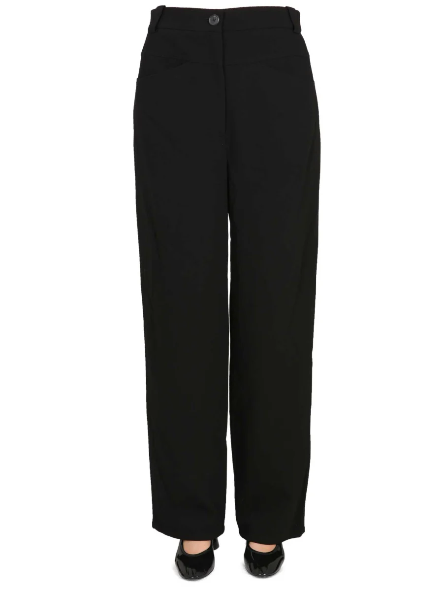 KHAITE Preen Piqué Wide-leg Pants